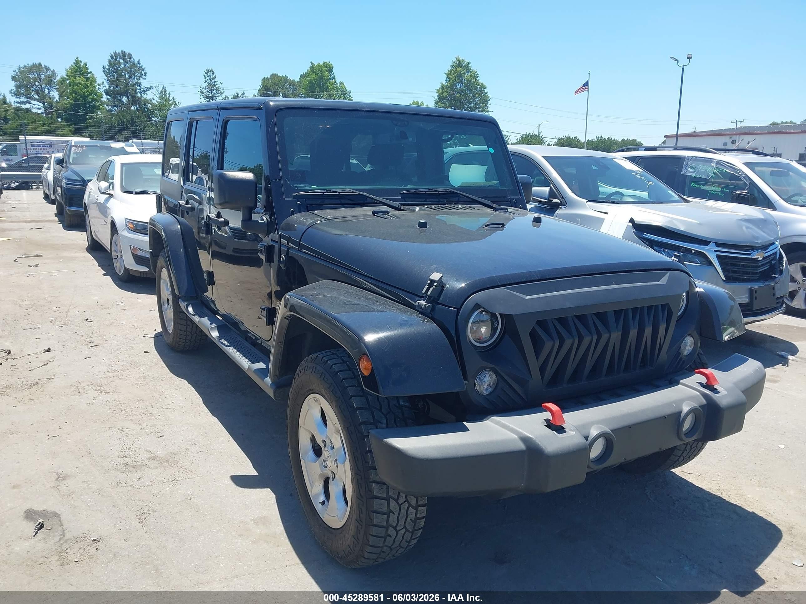 2015 Jeep Wrangler Unlimited VIN 1C4BJWEG6FL739640 — IAAI salvage auction photo
