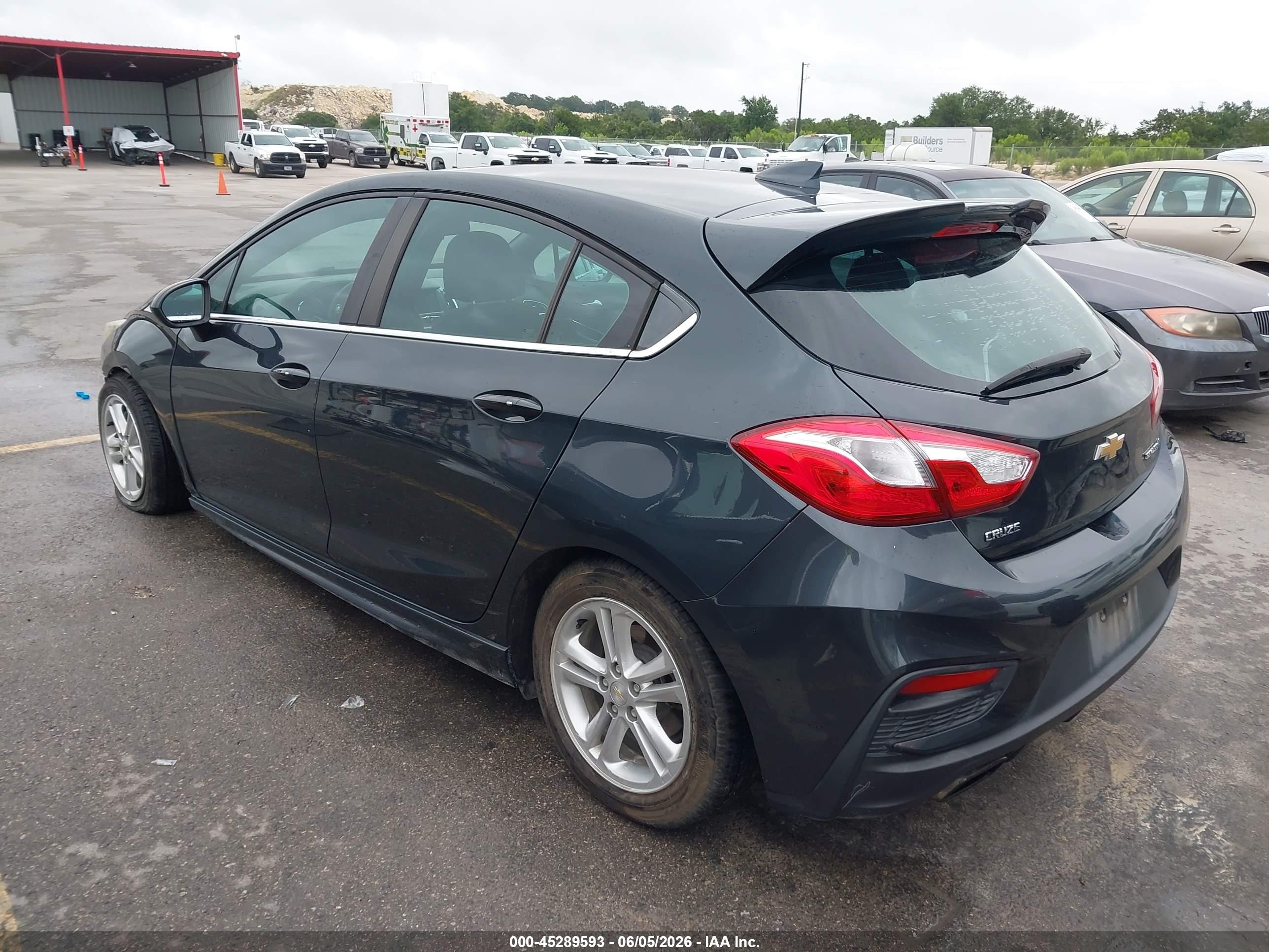 2017 Chevrolet Cruze VIN 3G1BE6SM1HS601623 IAAI salvage auction — Front End, Salvage (Texas), sold $725 on 2026-07-12 (photo 3)