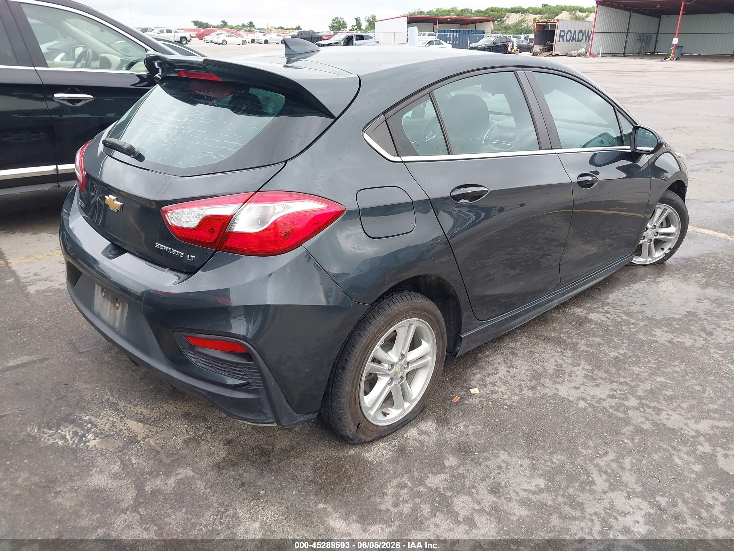 2017 Chevrolet Cruze VIN 3G1BE6SM1HS601623 IAAI salvage auction — Front End, Salvage (Texas), sold $725 on 2026-07-12 (photo 4)