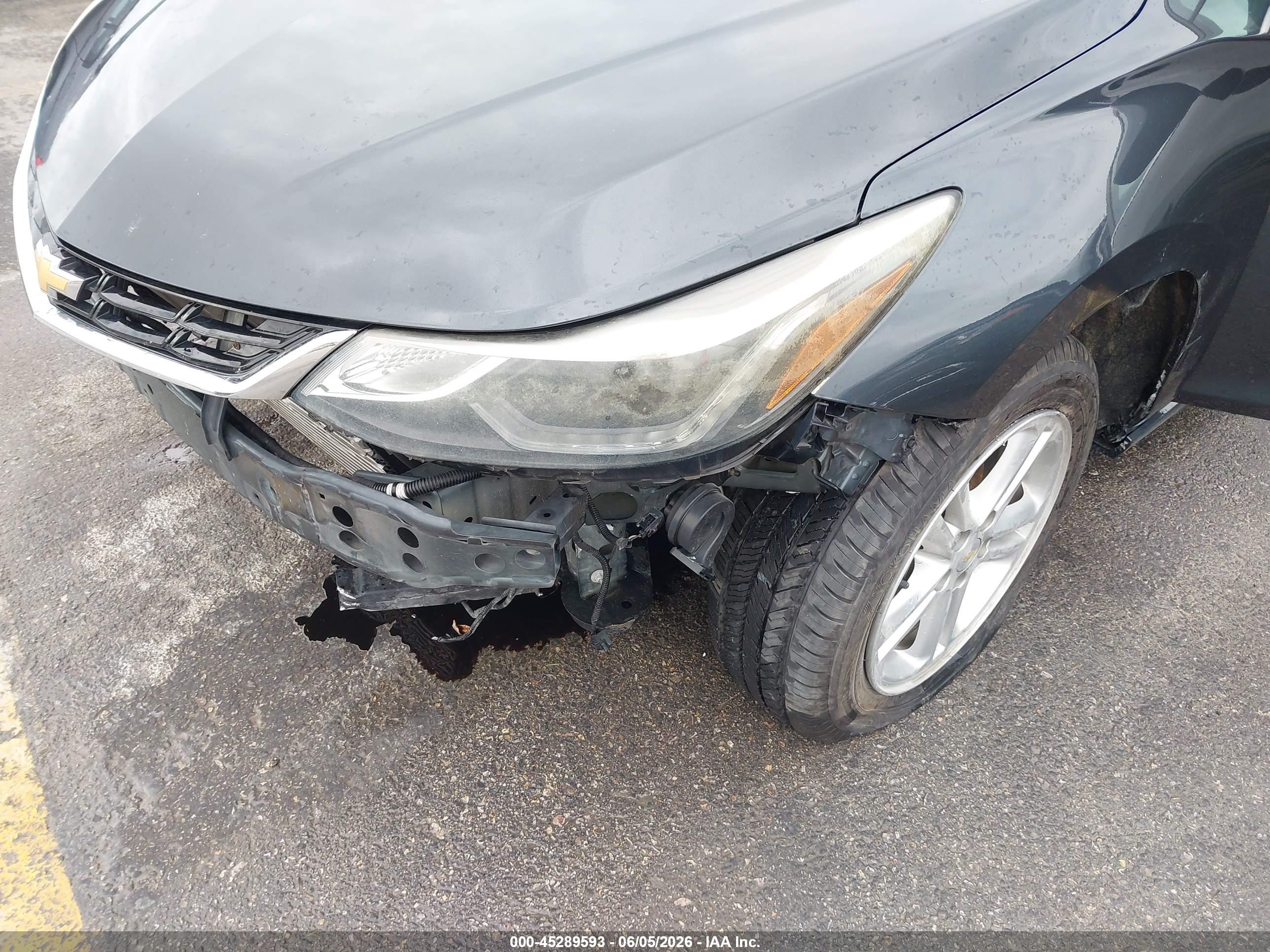 2017 Chevrolet Cruze VIN 3G1BE6SM1HS601623 IAAI salvage auction — Front End, Salvage (Texas), sold $725 on 2026-07-12 (photo 6)