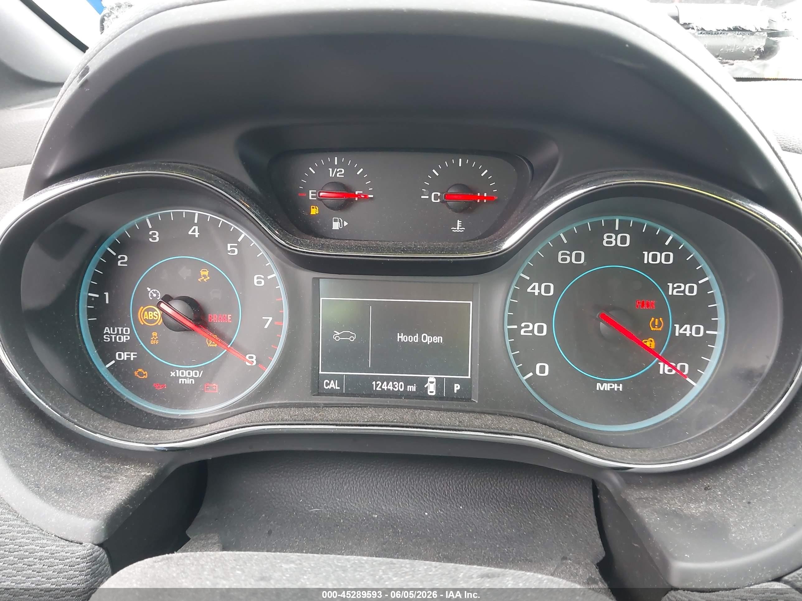 2017 Chevrolet Cruze VIN 3G1BE6SM1HS601623 IAAI salvage auction — Front End, Salvage (Texas), sold $725 on 2026-07-12 (photo 7)