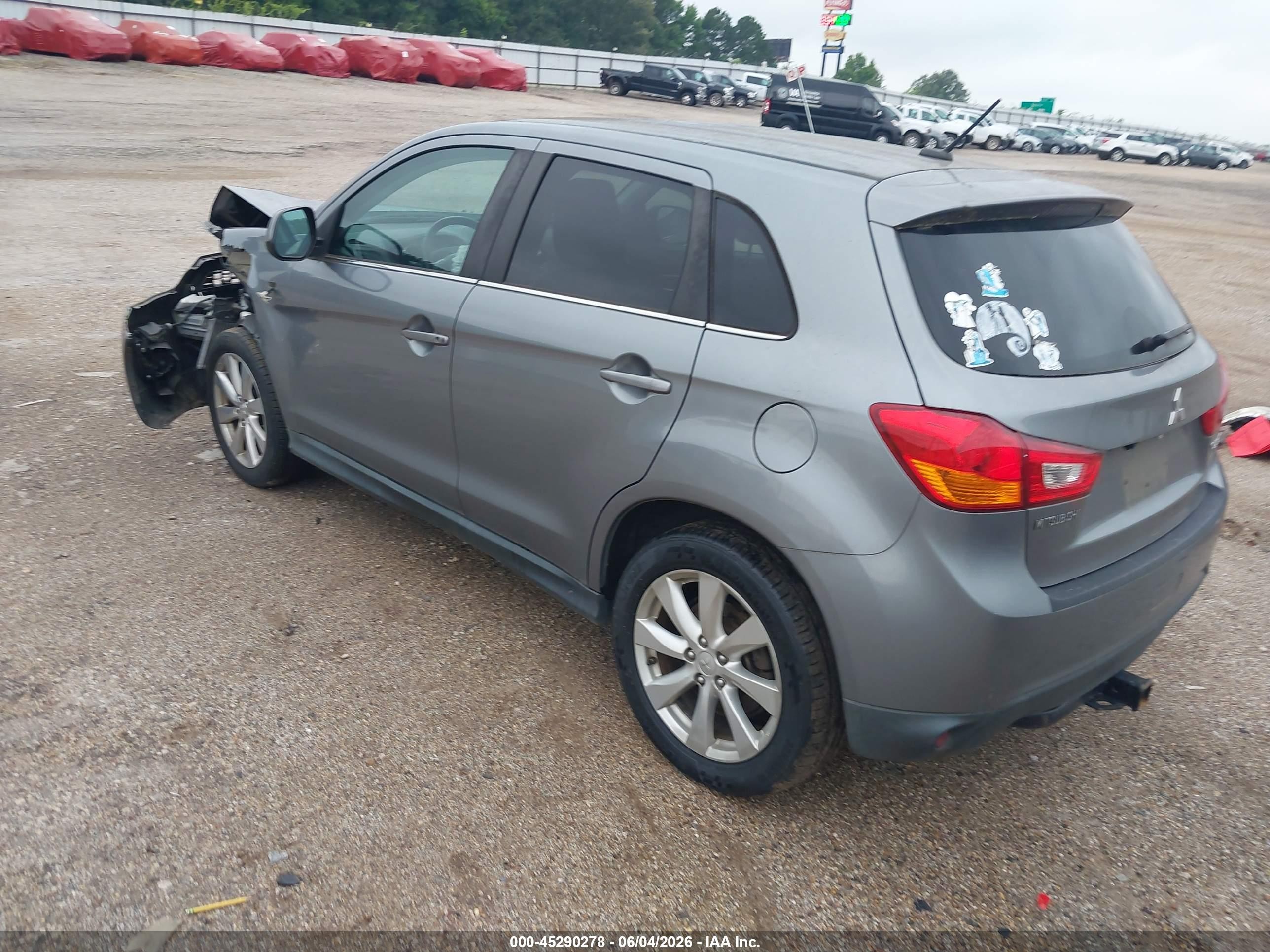 2015 Mitsubishi Outlander VIN 4A4AP4AU4FE008762 IAAI salvage auction — Front End, Wait Title, sold $800 on 2026-09-21 (photo 3)