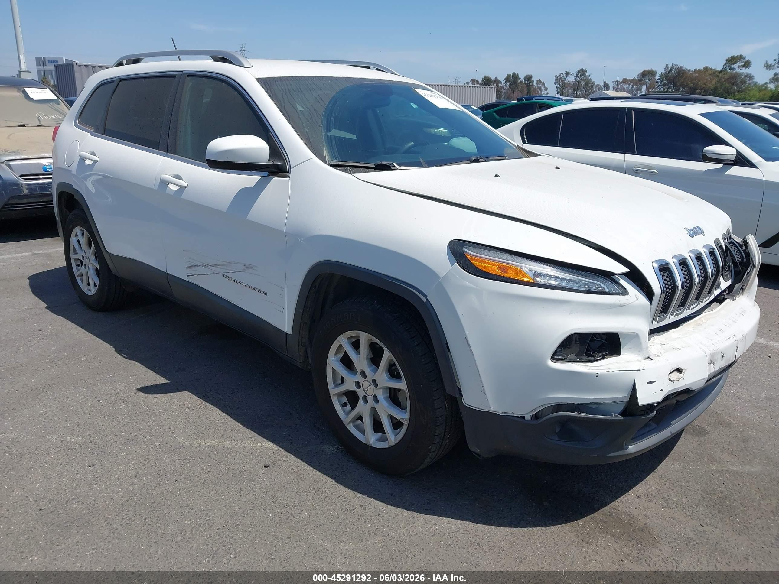 2018 Jeep Cherokee VIN 1C4PJMCX9JD541246 IAAI salvage auction — Normal Wear, Clear - Dealer Only (California), sold $1,100 on 2026-07-02 (photo 1)