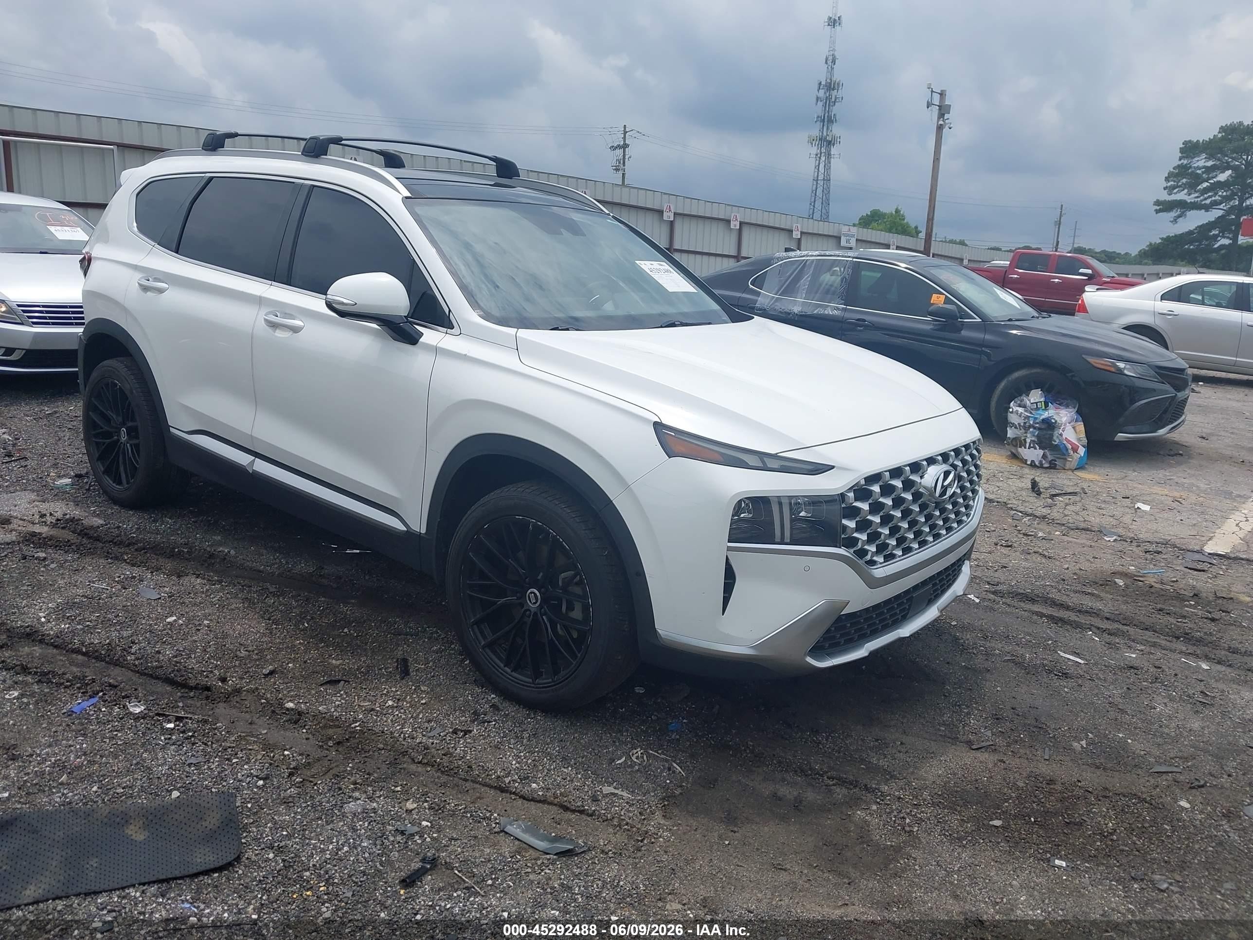 2021 Hyundai Santa Fe Hybrid VIN KM8S5DA19MU011078 — IAAI salvage auction photo