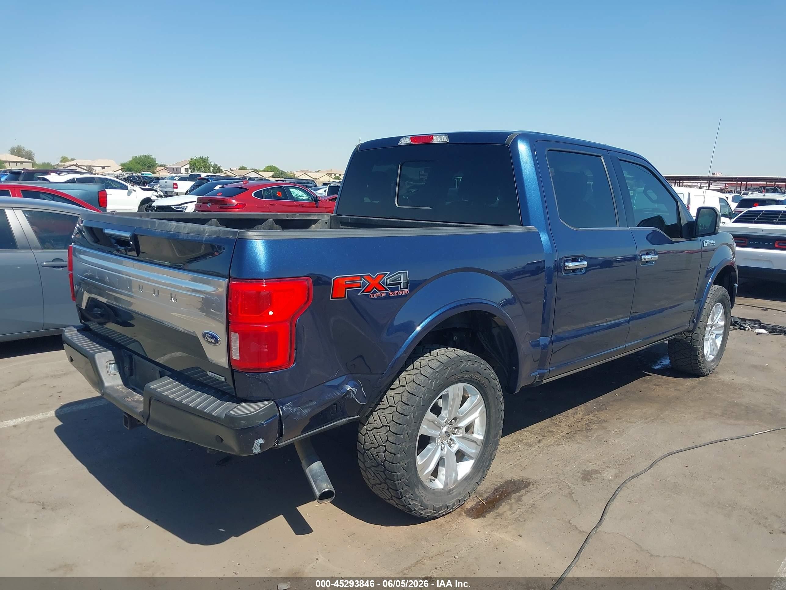 2020 Ford F-150 VIN 1FTEW1E45LFC22167 IAAI salvage auction — Side, Salvage (Arizona), sold $10,900 on 2026-07-11 (photo 6)