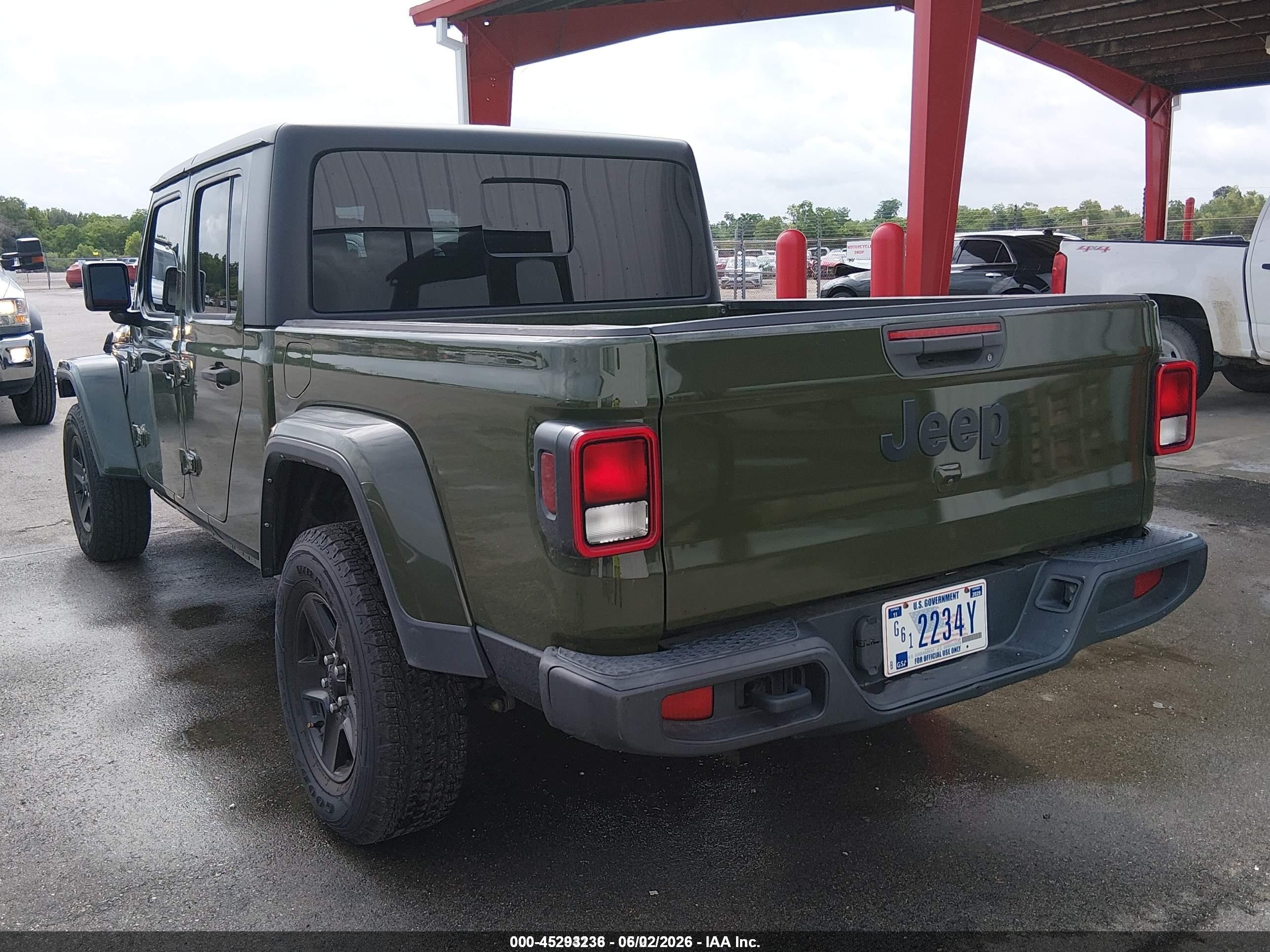 2021 Jeep Gladiator VIN 1C6HJTAG3ML575346 IAAI salvage auction — Normal Wear, Sf97 (Washington), sold $20,300 on 2026-07-09 (photo 3)