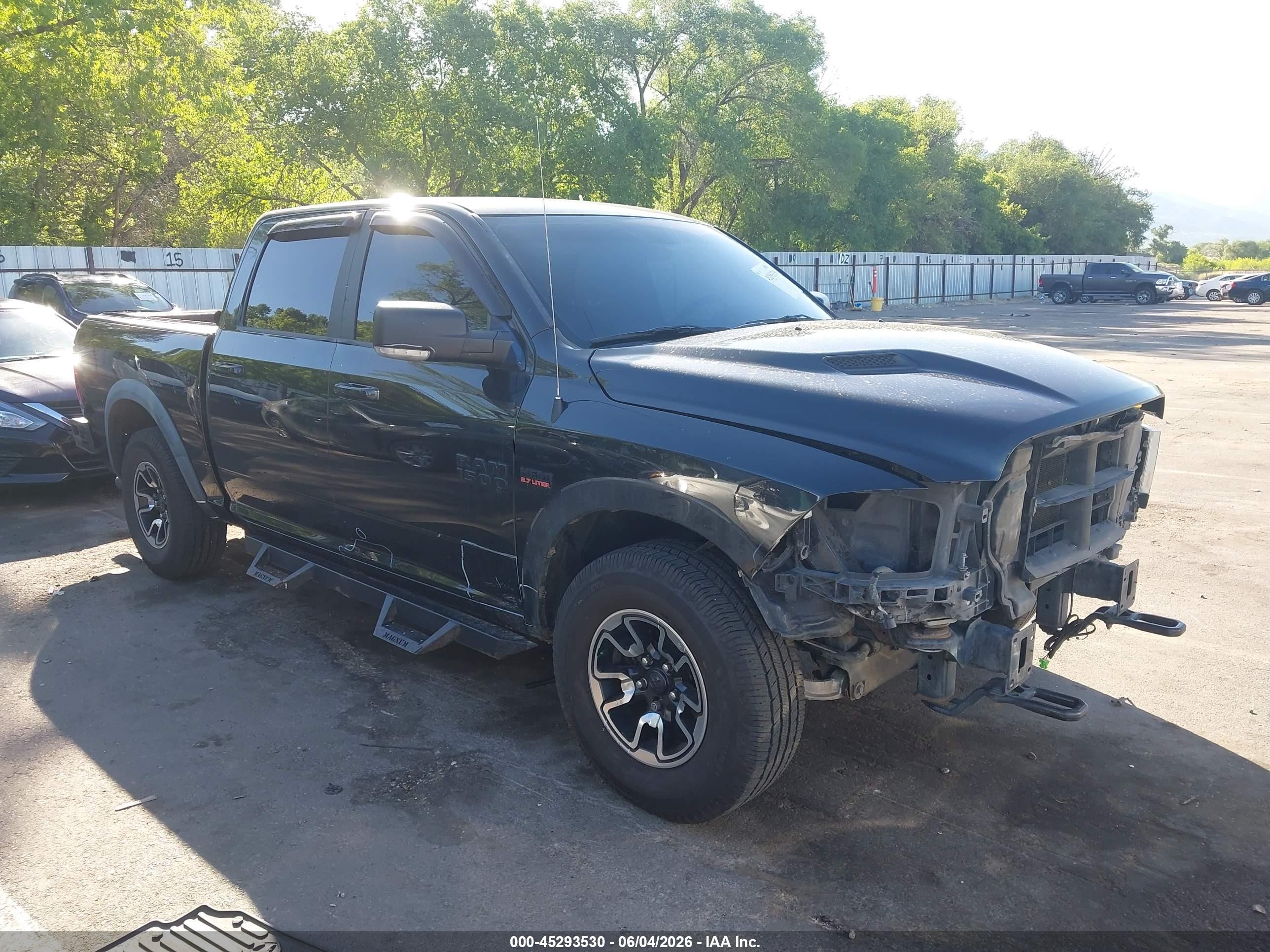 2016 Ram 1500 VIN 1C6RR7YT5GS217277 IAAI salvage auction — Front End, Salvage (Utah), sold $6,150 on 2026-07-09 (photo 1)