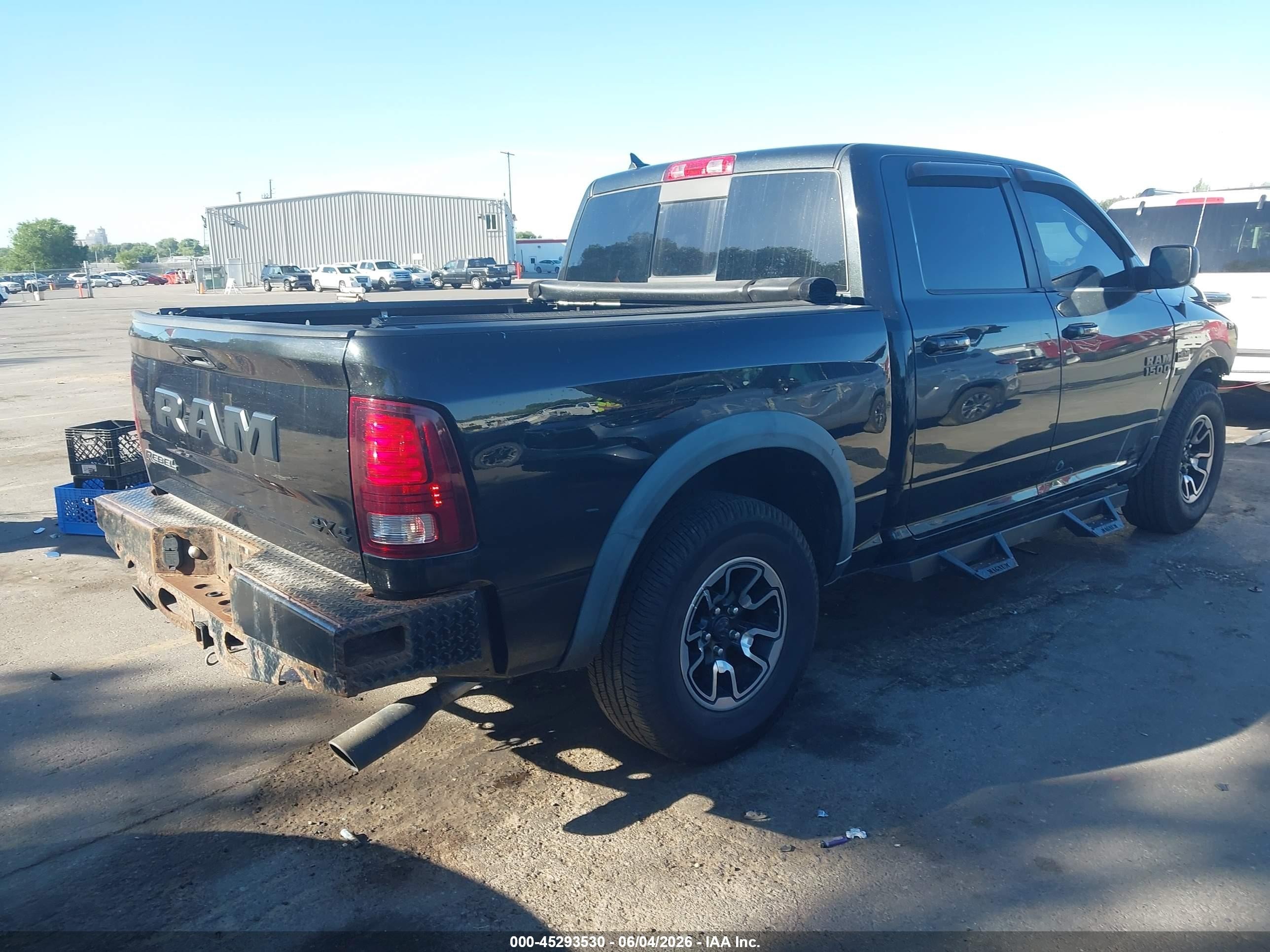 2016 Ram 1500 VIN 1C6RR7YT5GS217277 IAAI salvage auction — Front End, Salvage (Utah), sold $6,150 on 2026-07-09 (photo 4)