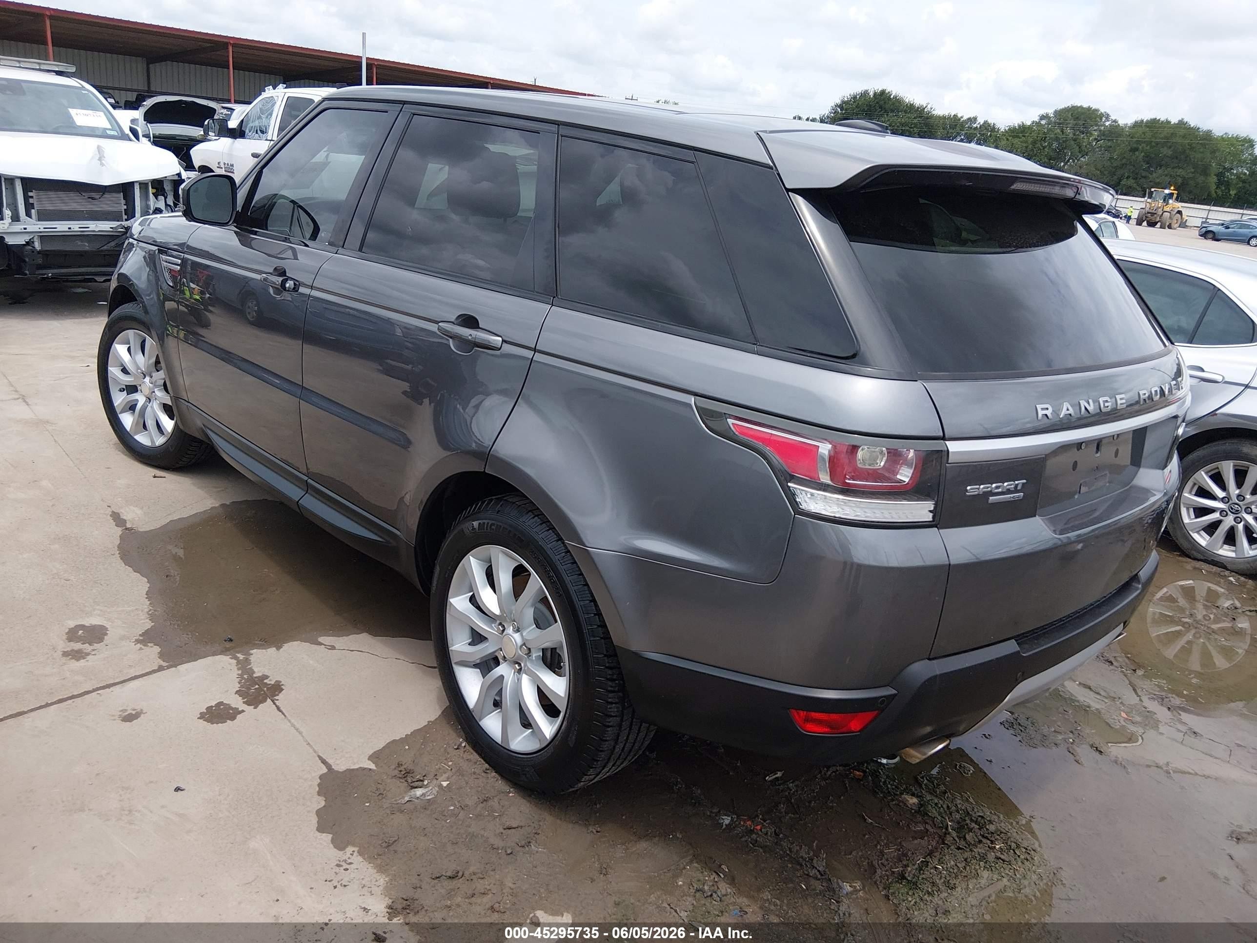 2014 Land Rover Range Rover Sport VIN SALWR2WF4EA398976 IAAI salvage auction — Engine Damage, Original (Texas), sold $4,650 on 2026-07-06 (photo 3)