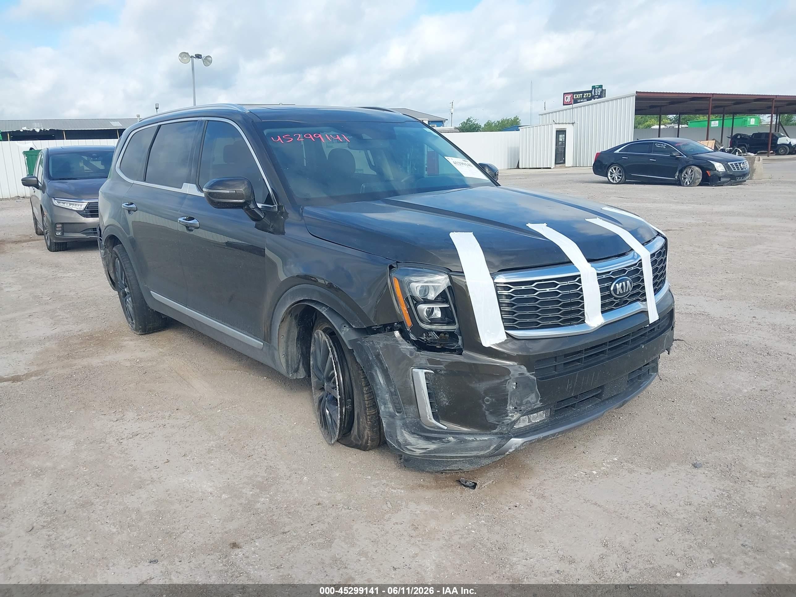 2020 Kia Telluride VIN 5XYP5DHC0LG079710 IAAI salvage auction — Front End, Salvage (Texas), sold $4,450 on 2026-09-07 (photo 1)