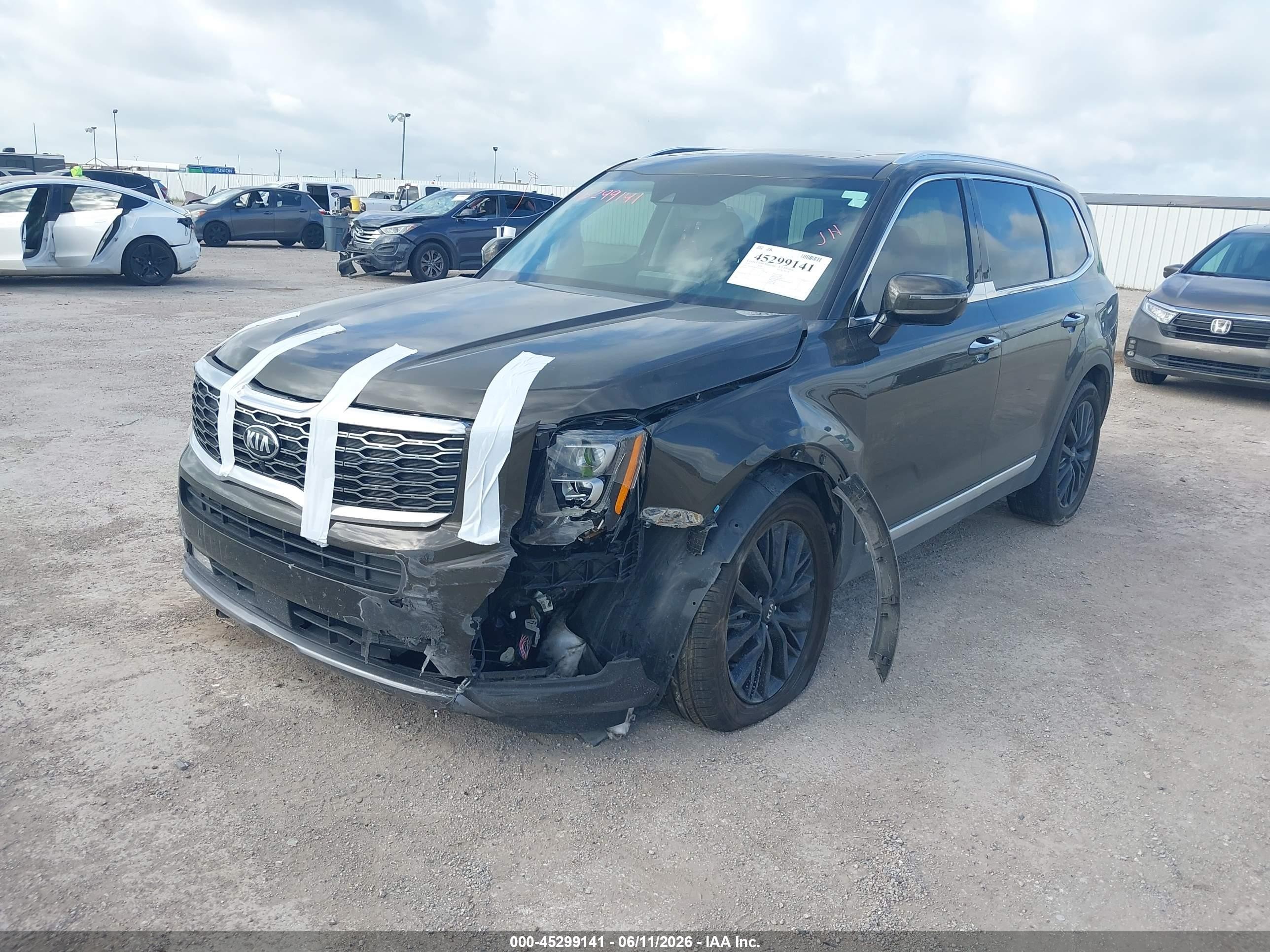 2020 Kia Telluride VIN 5XYP5DHC0LG079710 IAAI salvage auction — Front End, Salvage (Texas), sold $4,450 on 2026-09-07 (photo 2)