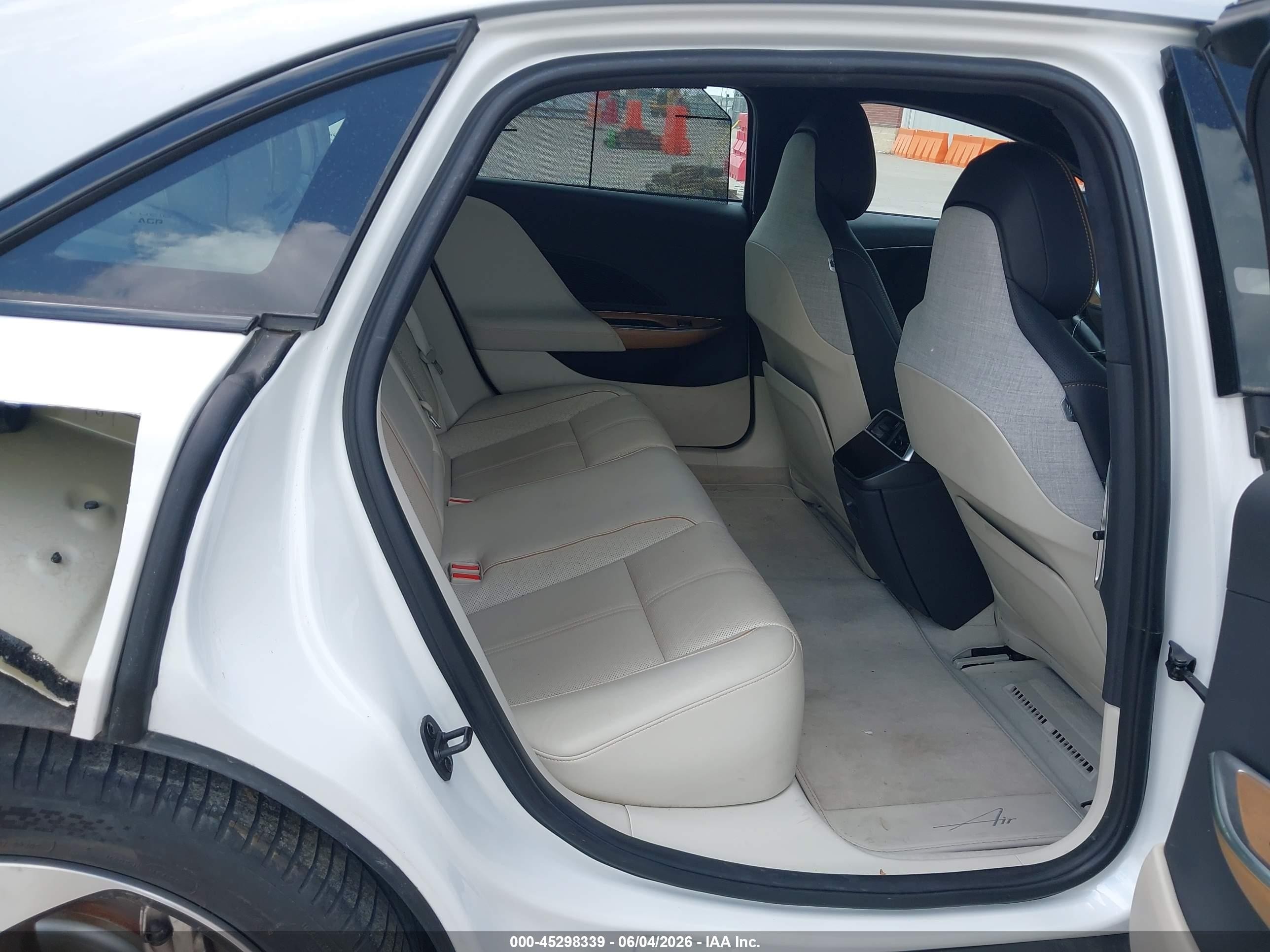 2023 Lucid Air VIN 50EA1GBA8PA005978 IAAI salvage auction — Side, Original (Texas), sold $14,050 on 2026-08-26 (photo 8)