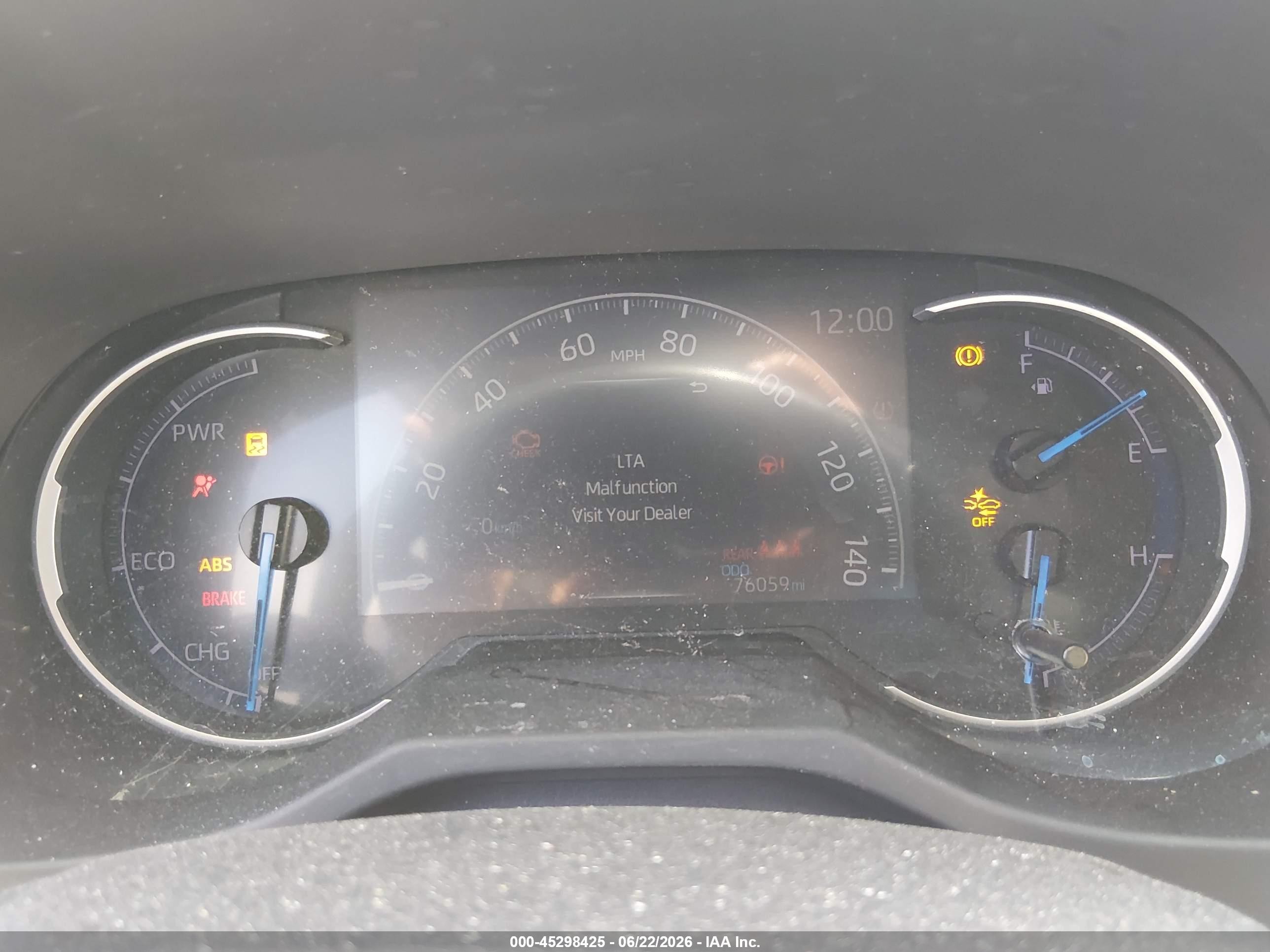 2019 Toyota Rav 4 VIN JTMDWRFV7KD031166 IAAI salvage auction — Front & Rear, Original (Texas), sold $8,000 on 2026-09-18 (photo 7)
