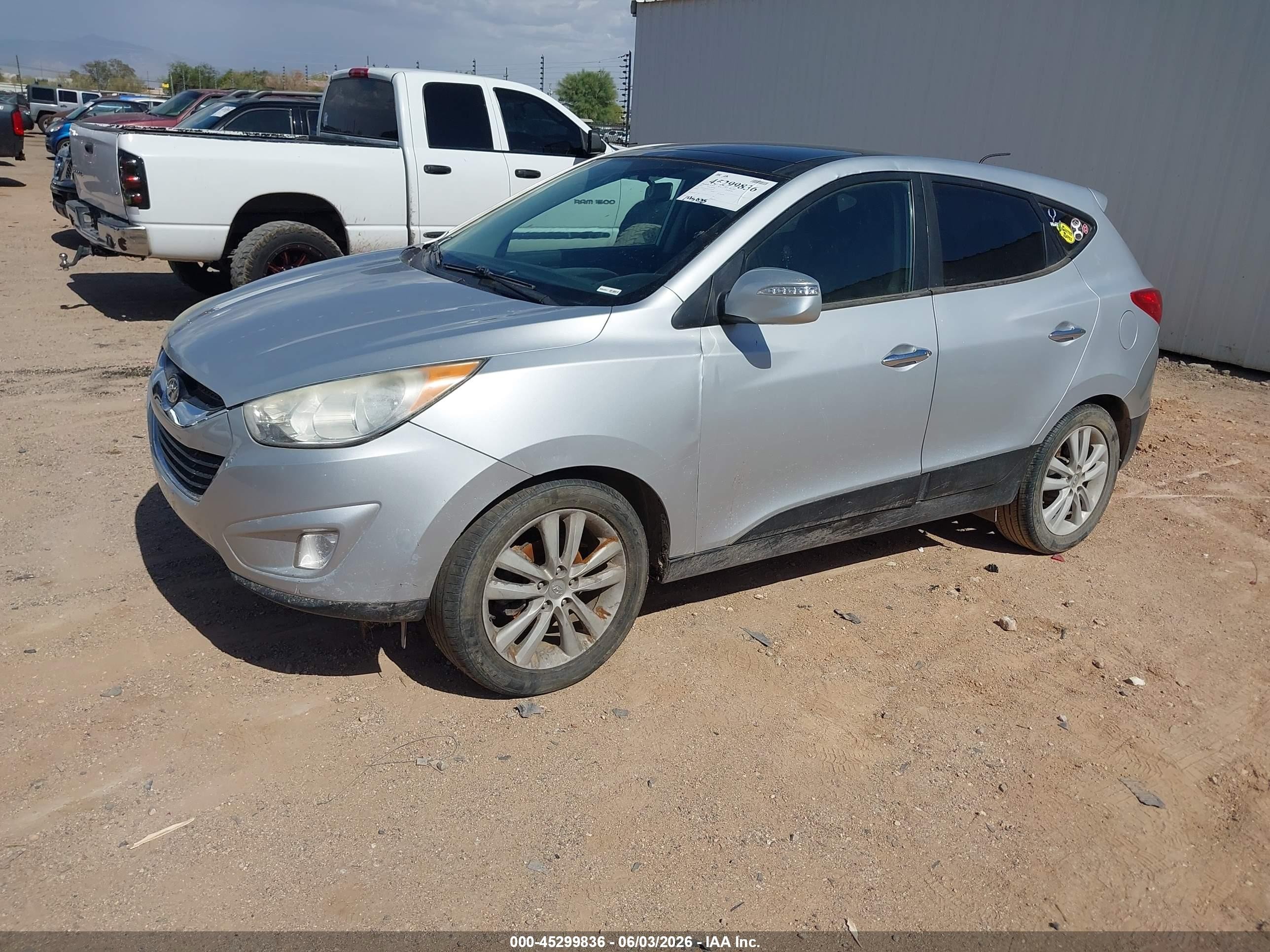 2010 Hyundai Tucson VIN KM8JU3ACXAU019079 IAAI salvage auction — Normal Wear, Clear-Dealer Only (Arizona), sold $1,275 on 2026-07-03 (photo 2)