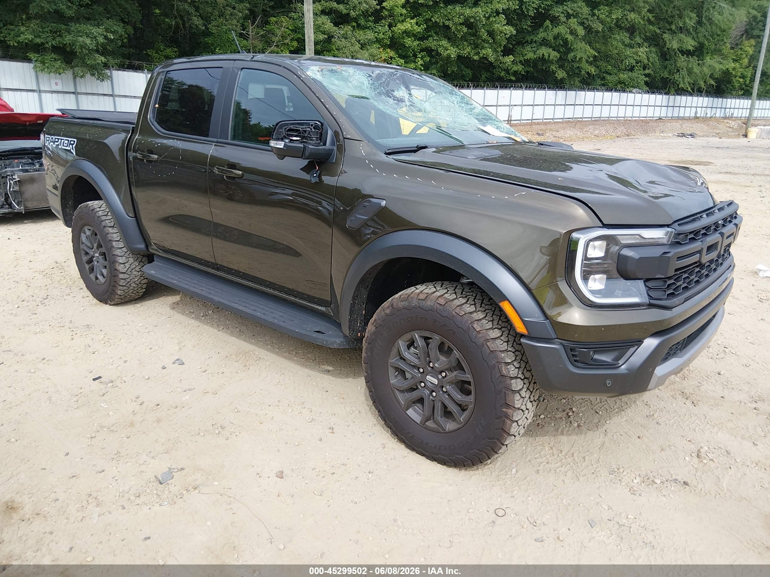 2025 Ford Ranger VIN 1FTER4LR3SLE28854 IAAI salvage auction — Front End, Salvage (Georgia), sold $21,525 on 2026-08-20 (photo 1)