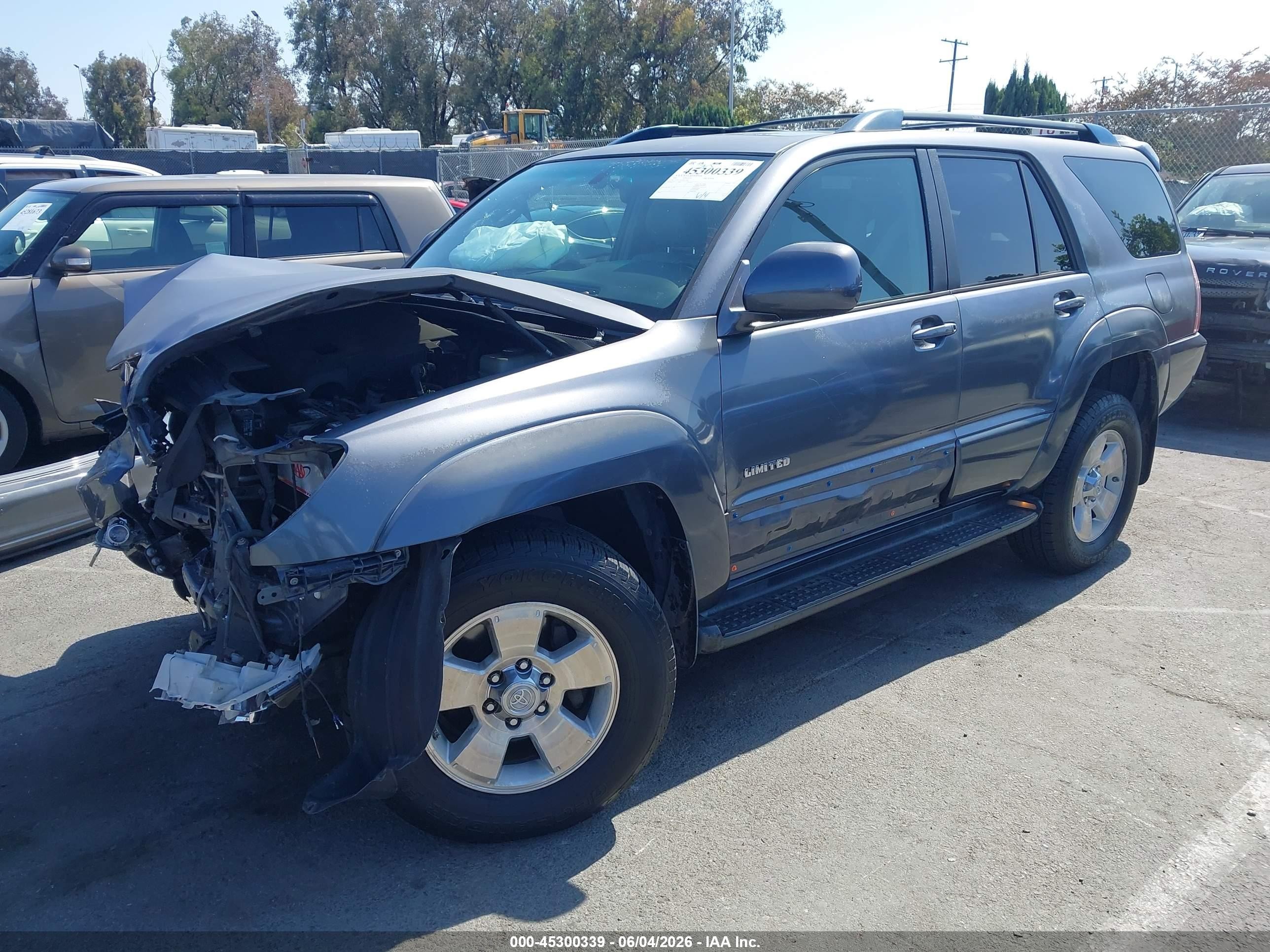2005 Toyota 4Runner VIN JTEZU17R550053964 IAAI salvage auction — Front End, Salvage (California), sold $2,425 on 2026-07-09 (photo 2)