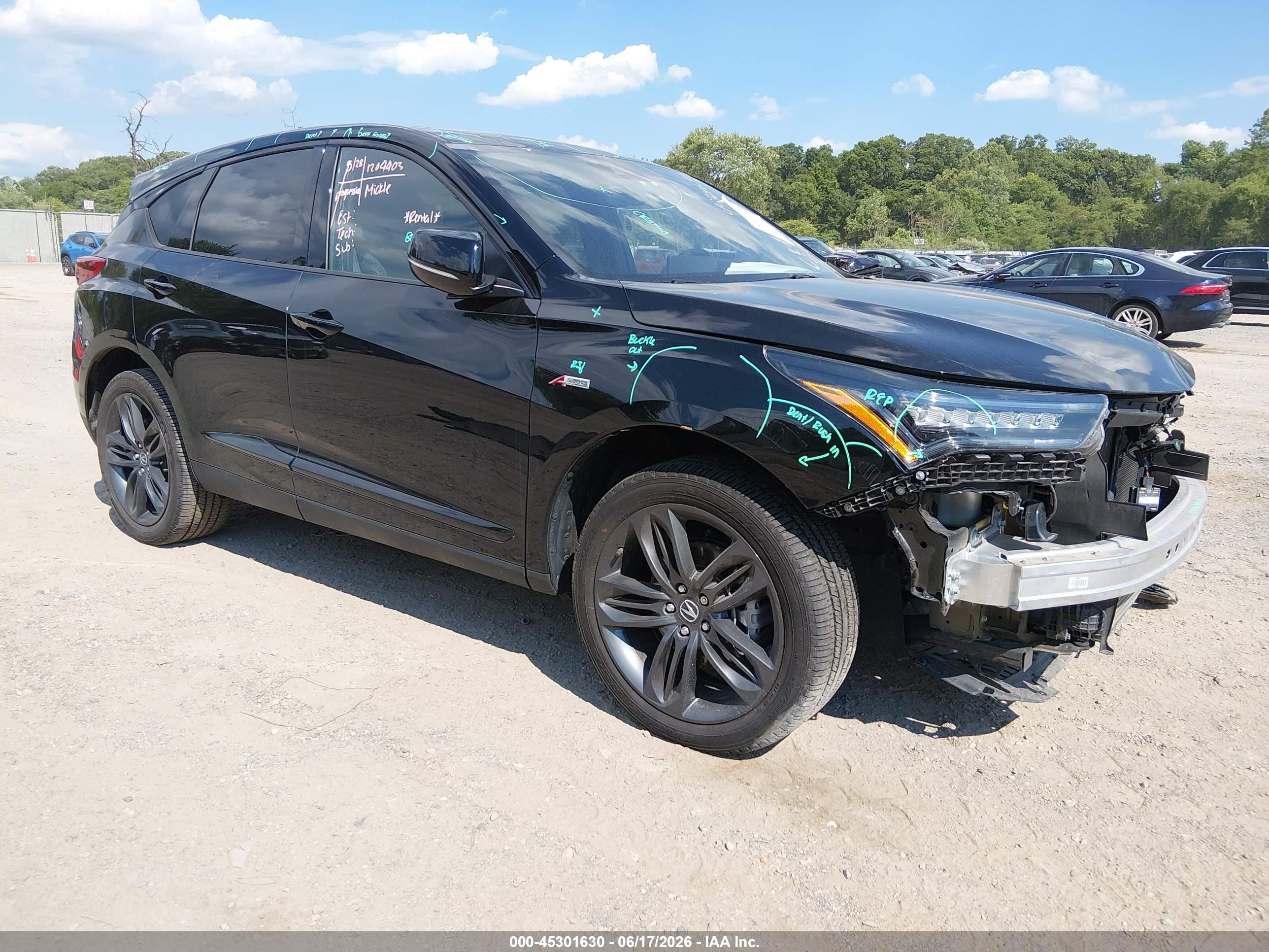 2023 Acura Rdx VIN 5J8TC2H69PL004468 IAAI salvage auction — Front End, Salvage (New Jersey), sold $12,850 on 2026-09-08 (photo 1)