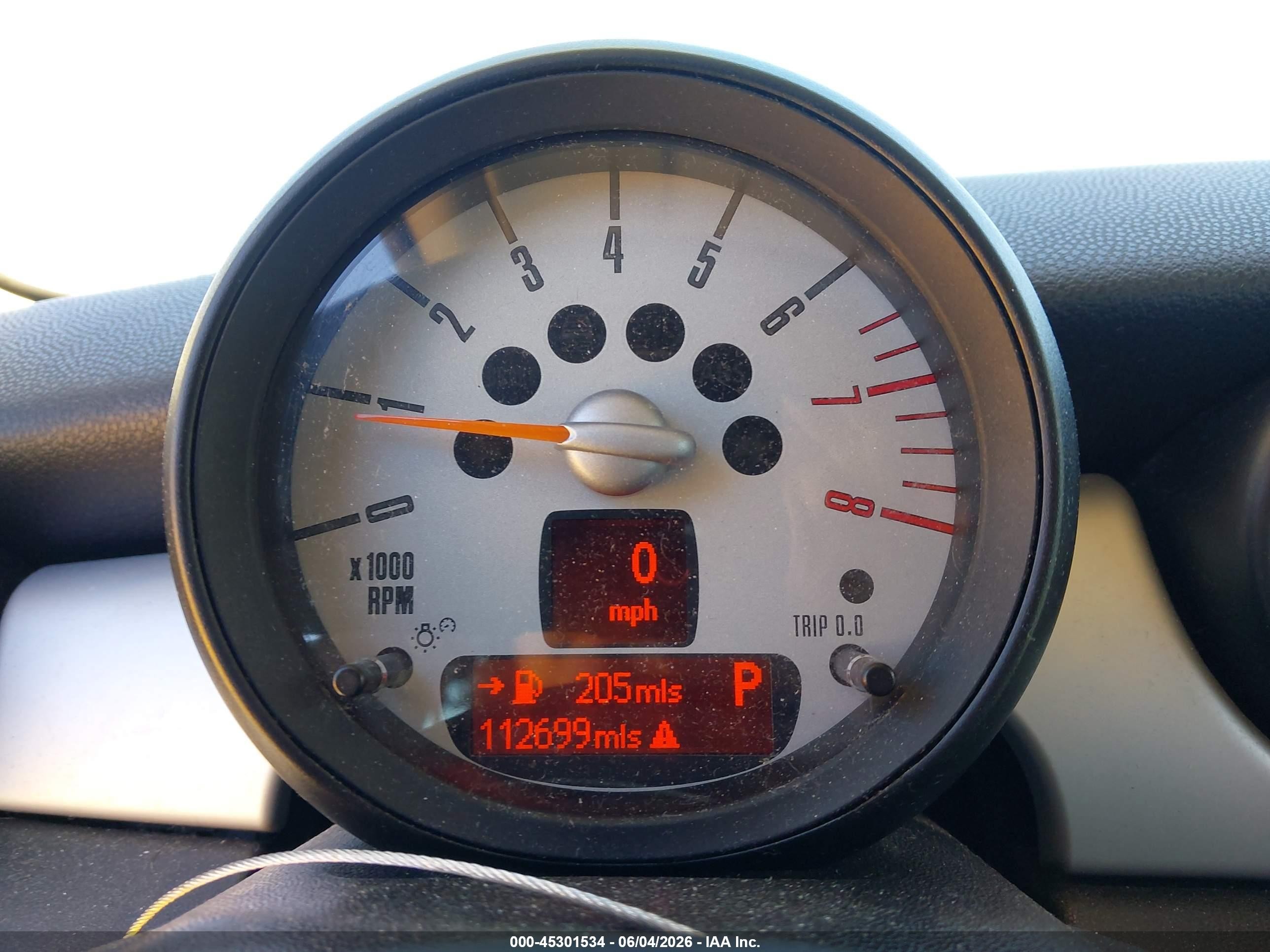 2013 Mini Hardtop VIN WMWSU3C57DT549203 IAAI salvage auction — Unknown, Salvage (California), sold $750 on 2026-07-09 (photo 7)