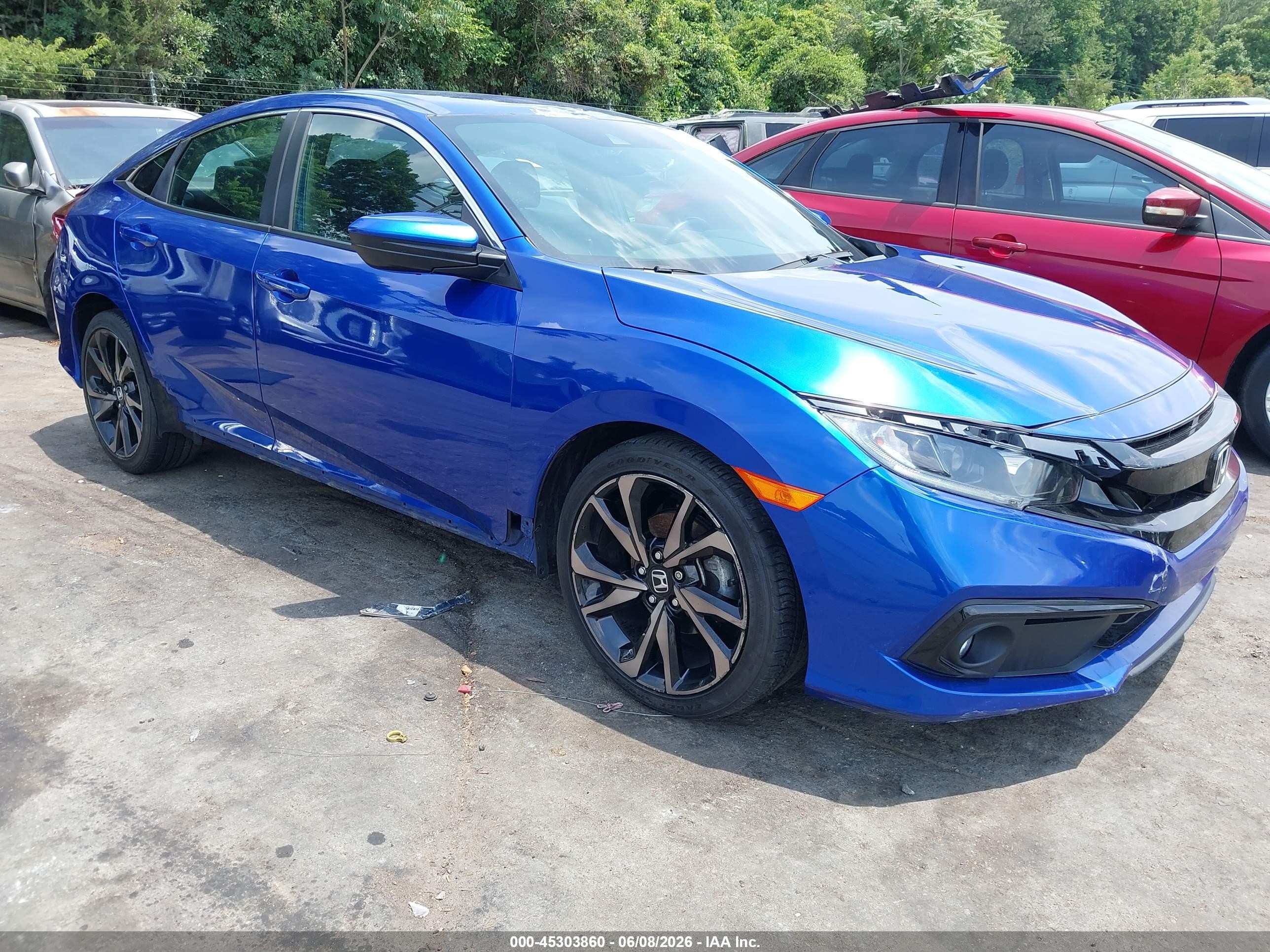 2021 Honda Civic VIN 2HGFC2F87MH517843 — IAAI salvage auction photo