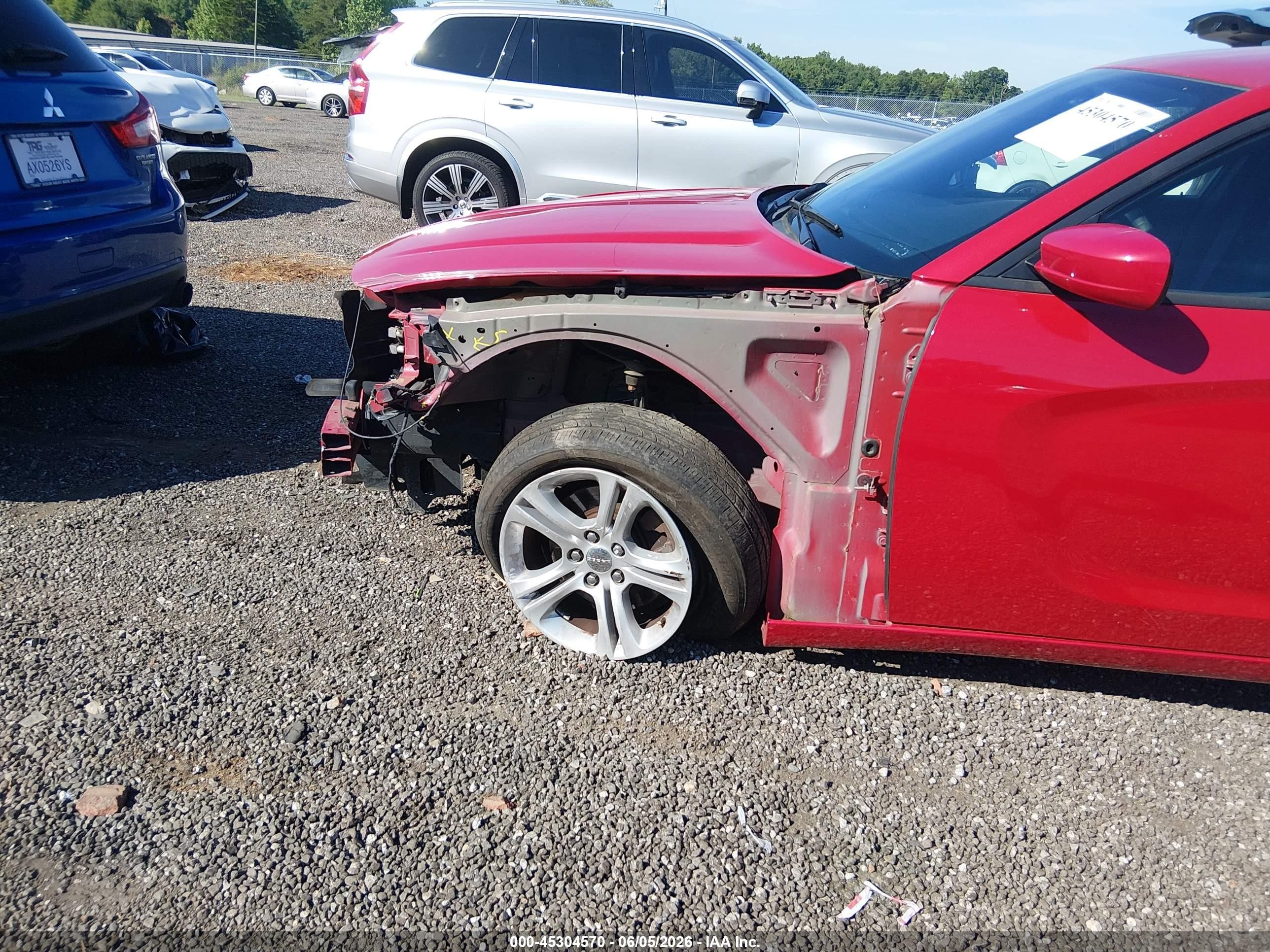 2015 Dodge Charger VIN 2C3CDXBG5FH768120 IAAI salvage auction — Front End, Salvage (South Carolina), sold $2,400 on 2026-09-27 (photo 6)