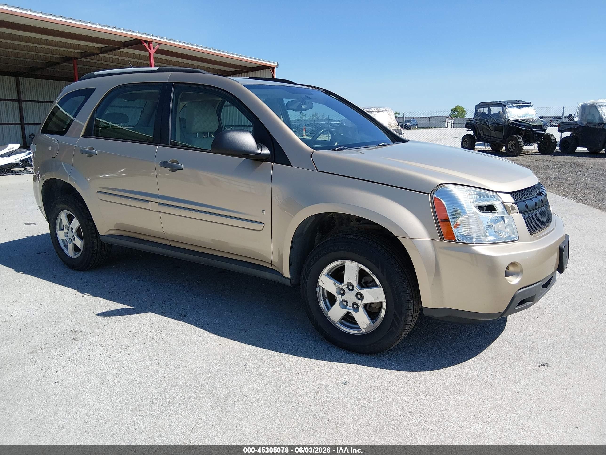 2008 Chevrolet Equinox VIN 2CNDL13F586346669 IAAI salvage auction — Front End, Sf97 (Iowa), sold $100 on 2026-07-09 (photo 1)