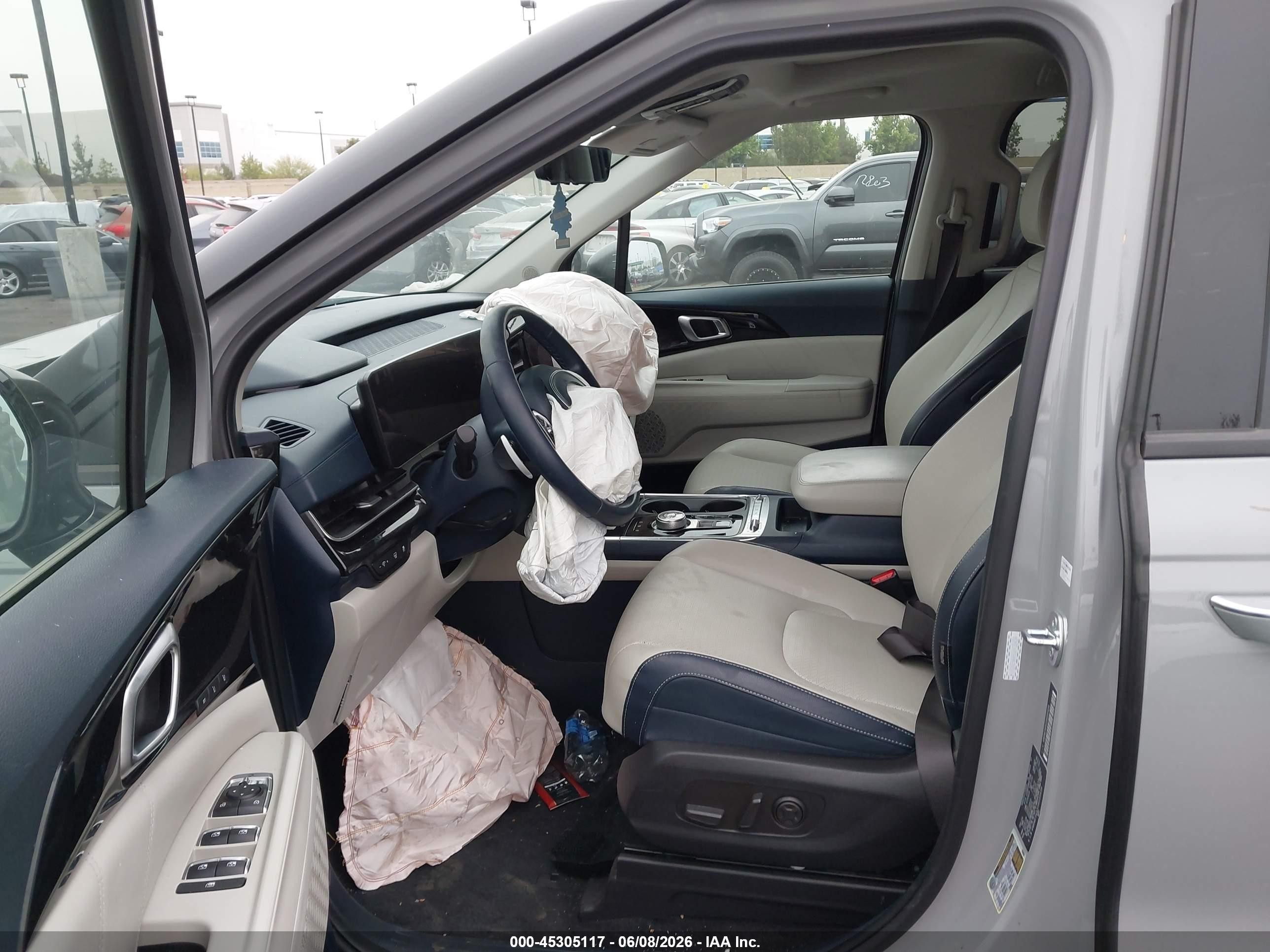 2025 Kia Carnival VIN KNDNE5KA5S6035434 IAAI salvage auction — Front End, Salvage Certificate (California), sold $12,150 on 2026-07-10 (photo 5)