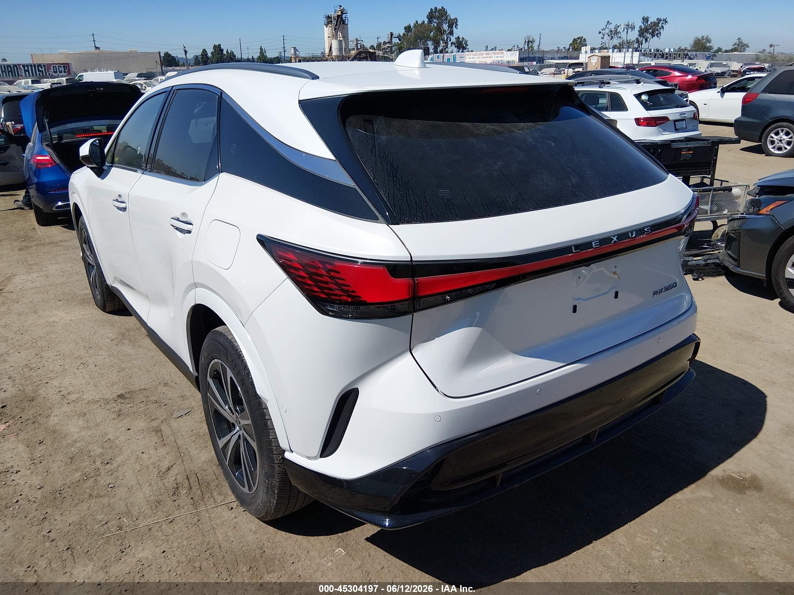 2024 Lexus RX 350 VIN JTJCHMAA4R2013305 IAAI salvage auction — Normal Wear, Clear (California), sold $34,750 on 2026-07-09 (photo 3)