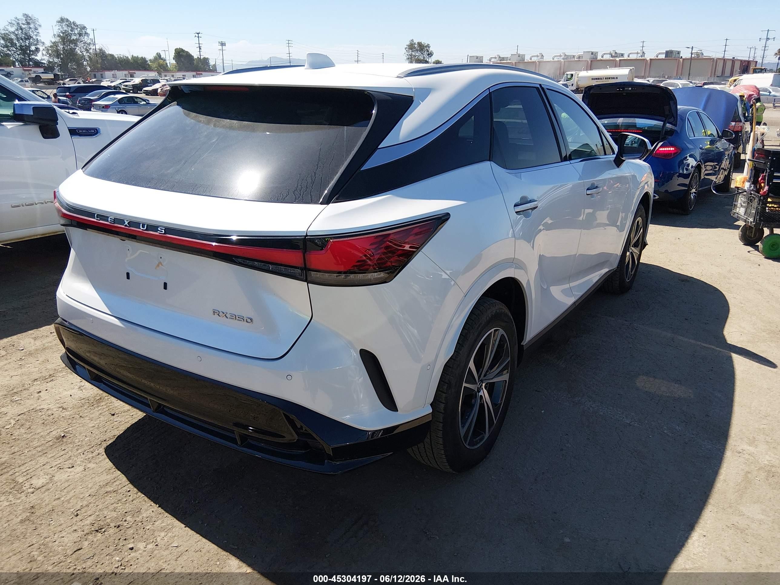 2024 Lexus RX 350 VIN JTJCHMAA4R2013305 IAAI salvage auction — Normal Wear, Clear (California), sold $34,750 on 2026-07-09 (photo 4)