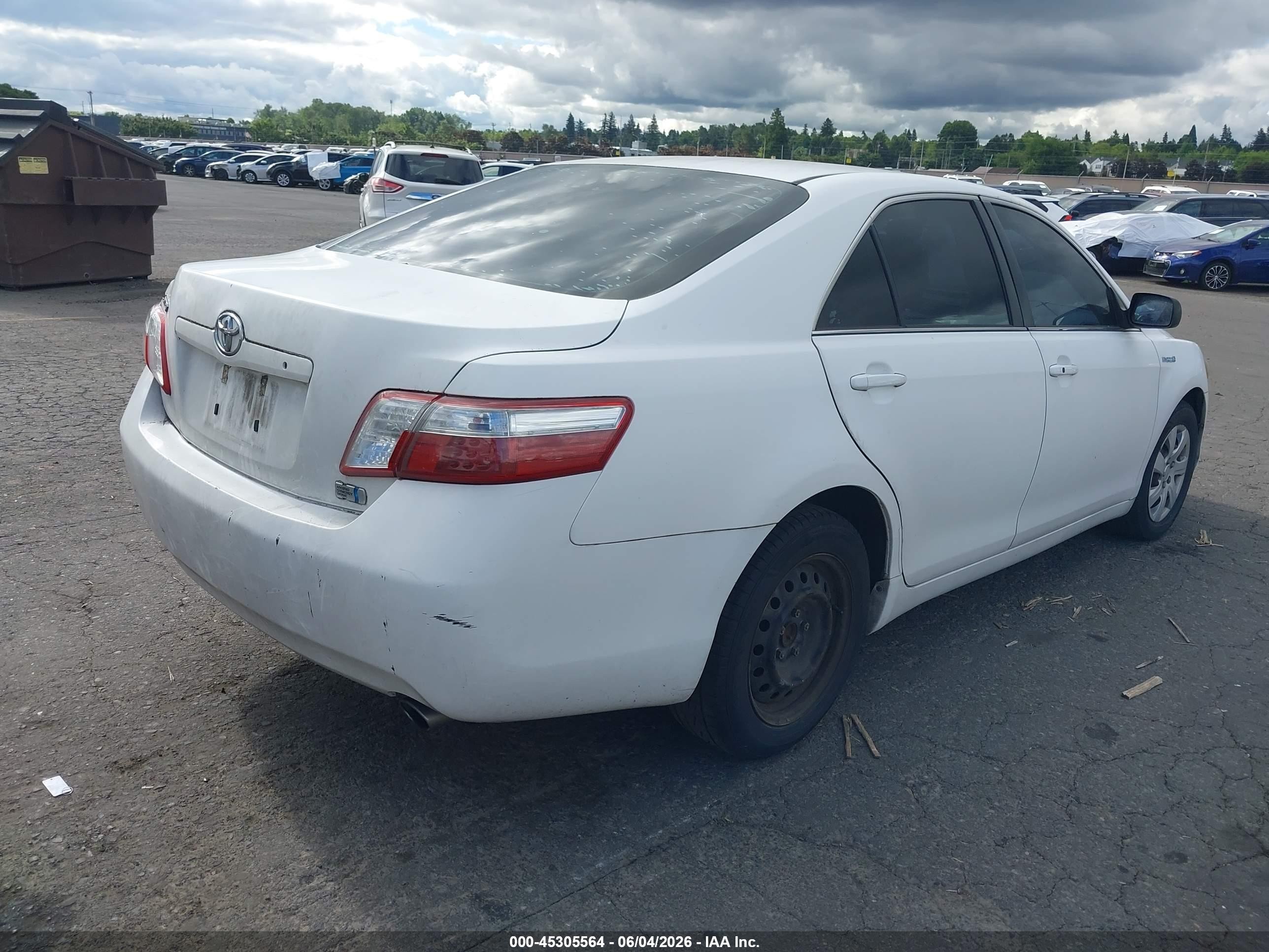 2009 Toyota Camry Hybrid VIN 4T1BB46K89U075694 IAAI salvage auction — Normal Wear, Clear-Dealer Only (Oregon), sold $225 on 2026-07-02 (photo 4)
