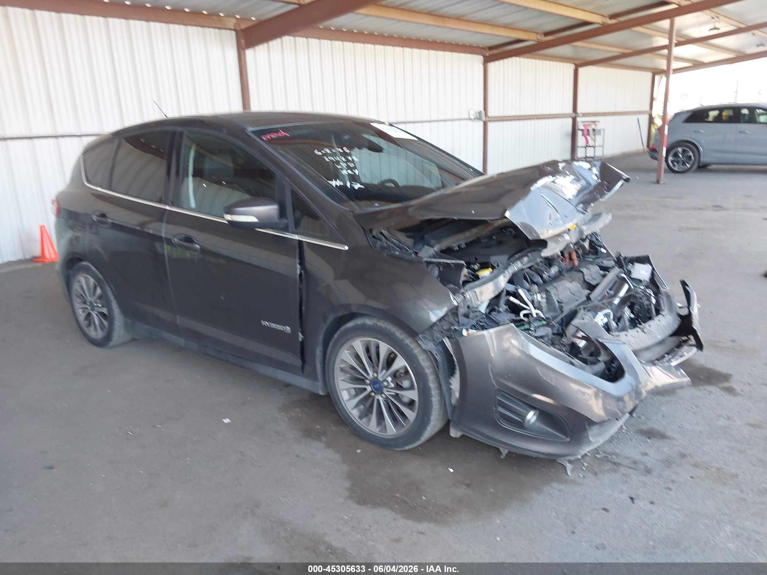 2017 Ford C-Max VIN 1FADP5DUXHL115308 IAAI salvage auction — Front End, Salvage (California), sold $500 on 2026-07-08 (photo 1)