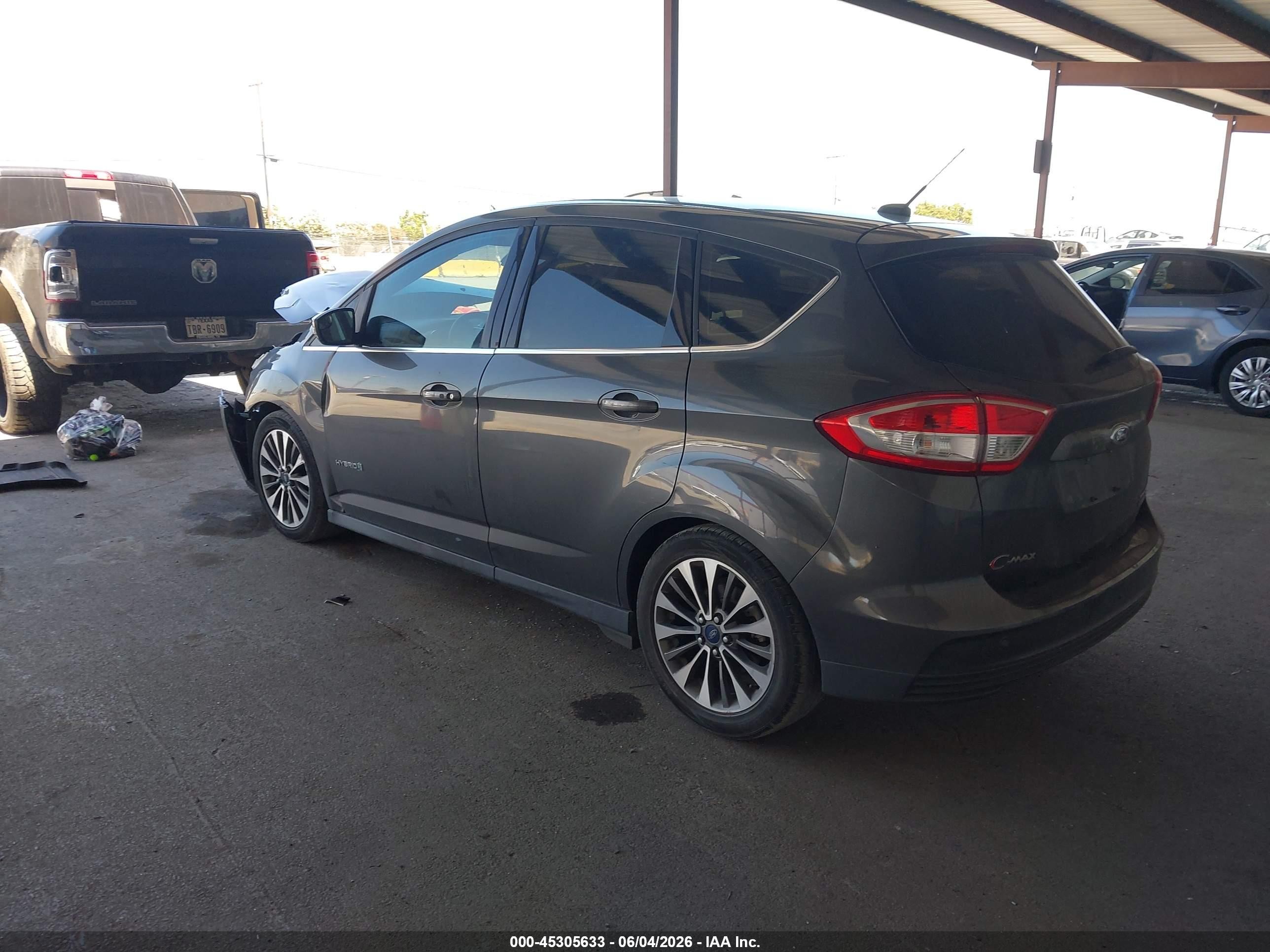 2017 Ford C-Max VIN 1FADP5DUXHL115308 IAAI salvage auction — Front End, Salvage (California), sold $500 on 2026-07-08 (photo 3)
