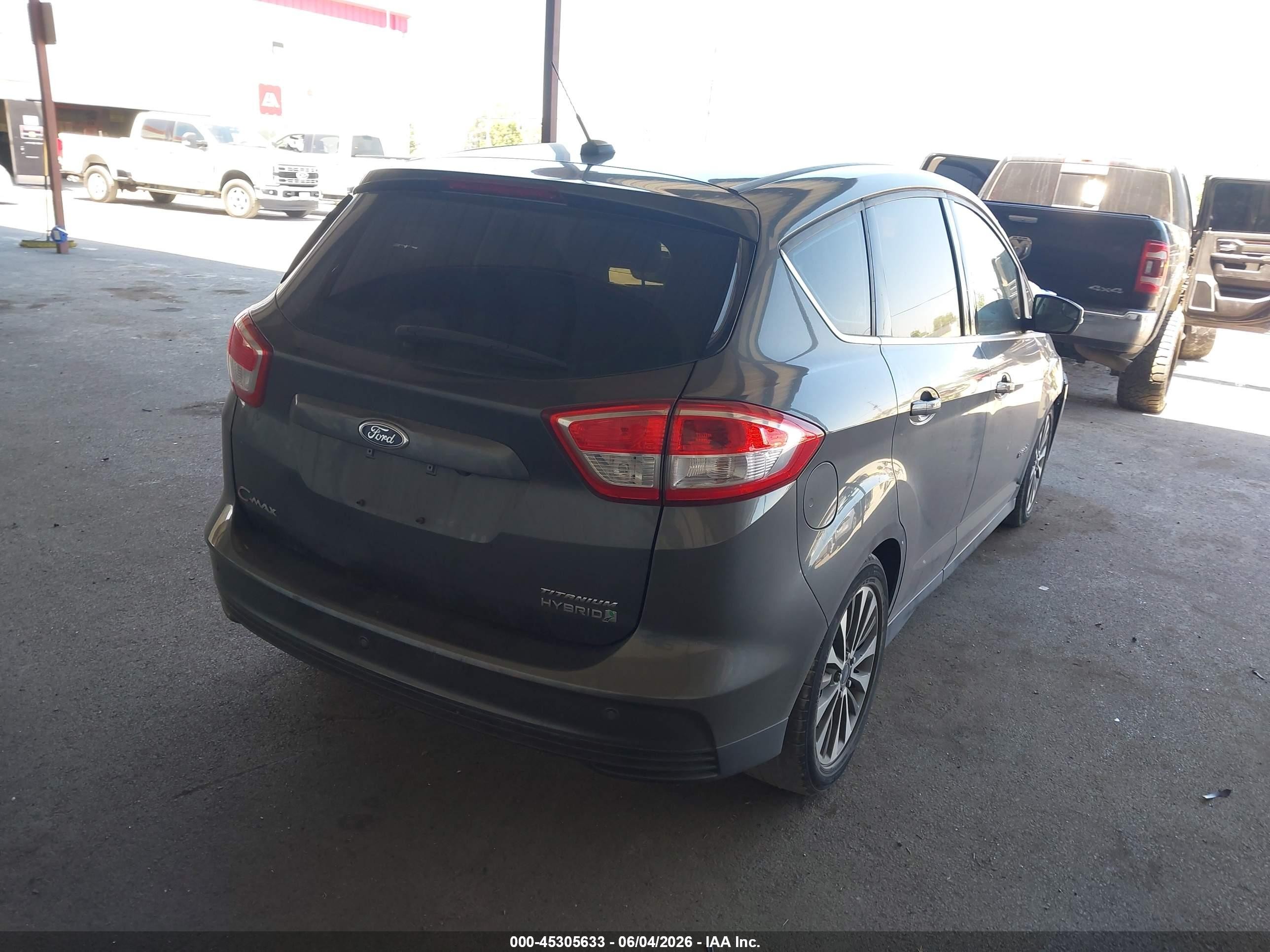 2017 Ford C-Max VIN 1FADP5DUXHL115308 IAAI salvage auction — Front End, Salvage (California), sold $500 on 2026-07-08 (photo 4)