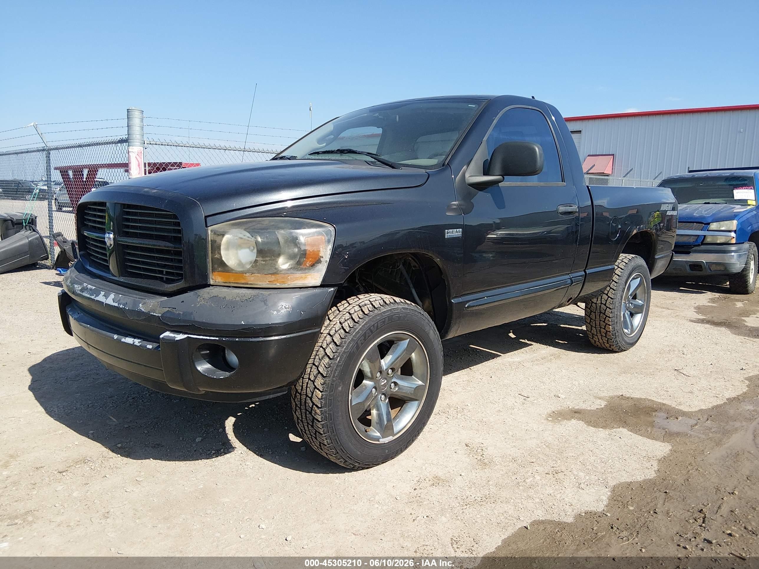 2006 Dodge Ram 1500 VIN 1D7HU16226J185344 IAAI salvage auction — Hail, Salvage (Kansas), sold $1,300 on 2026-07-11 (photo 2)