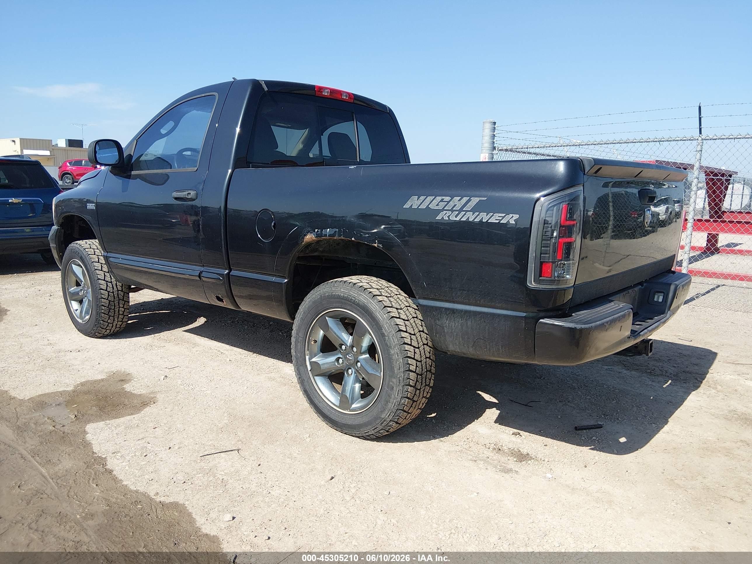 2006 Dodge Ram 1500 VIN 1D7HU16226J185344 IAAI salvage auction — Hail, Salvage (Kansas), sold $1,300 on 2026-07-11 (photo 3)