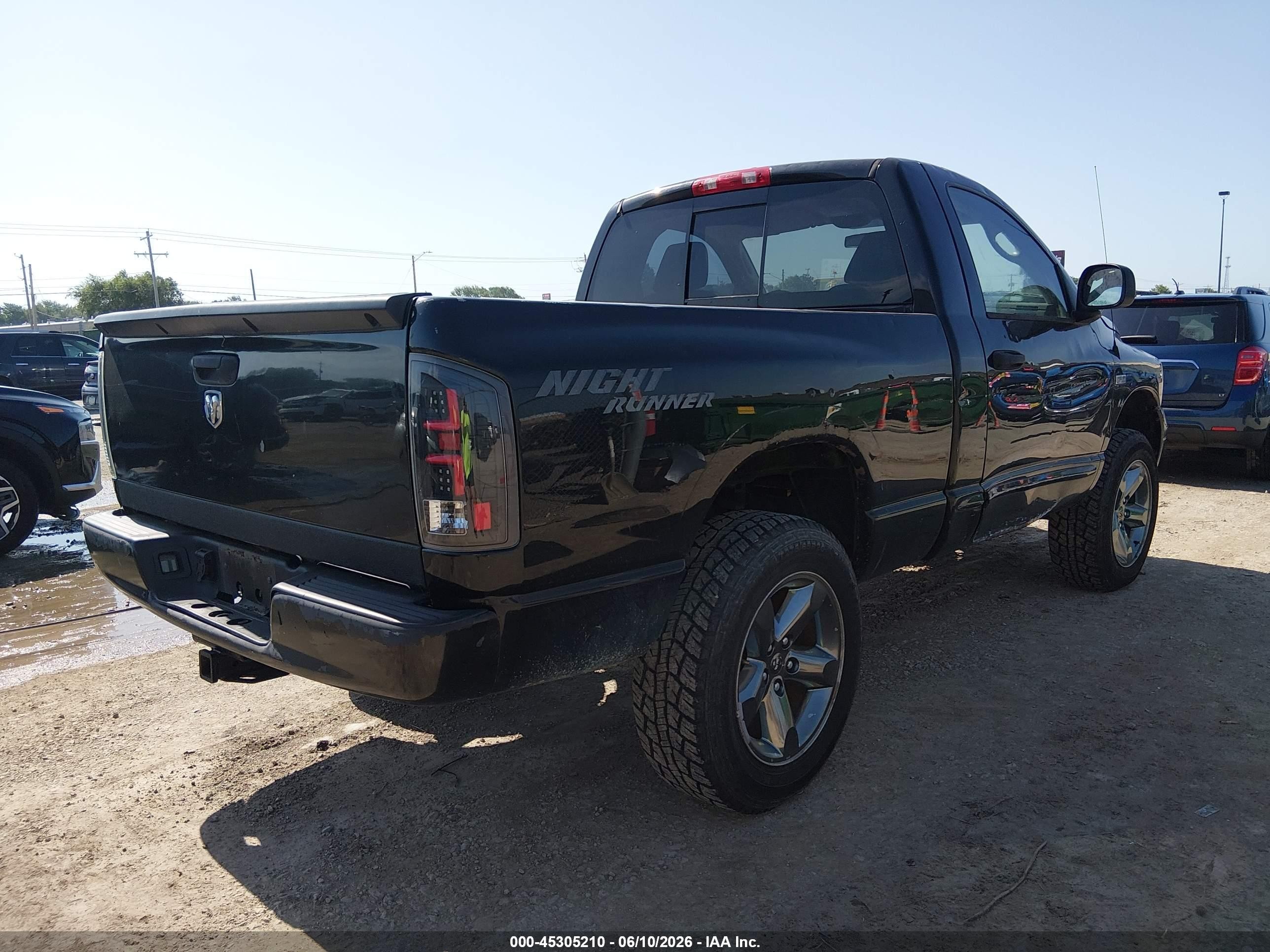 2006 Dodge Ram 1500 VIN 1D7HU16226J185344 IAAI salvage auction — Hail, Salvage (Kansas), sold $1,300 on 2026-07-11 (photo 4)