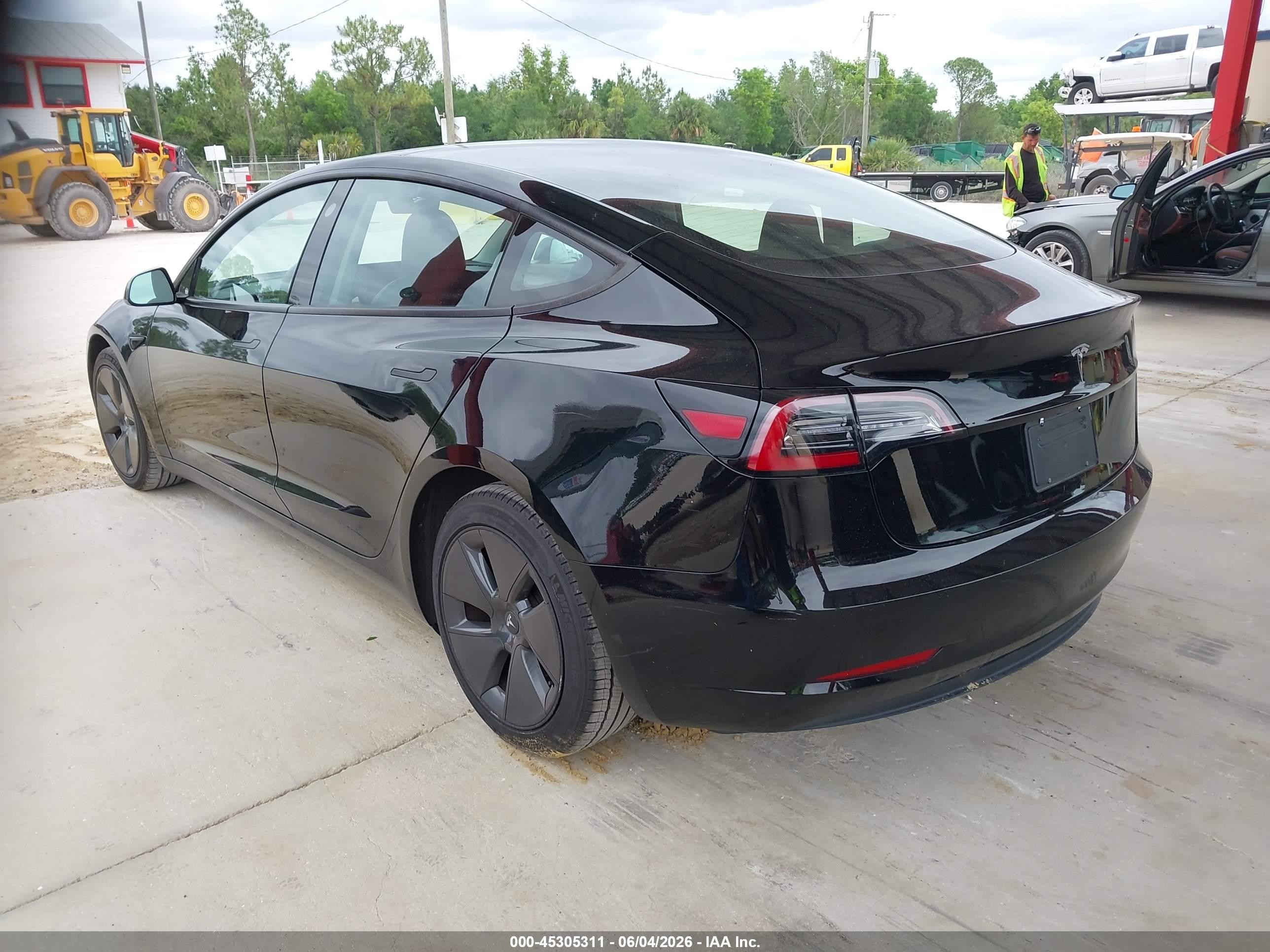 2023 Tesla Model 3 VIN 5YJ3E1EA6PF433985 IAAI salvage auction — Electrical, Certificate Of Title (Montana), sold $11,250 on 2026-06-30 (photo 3)