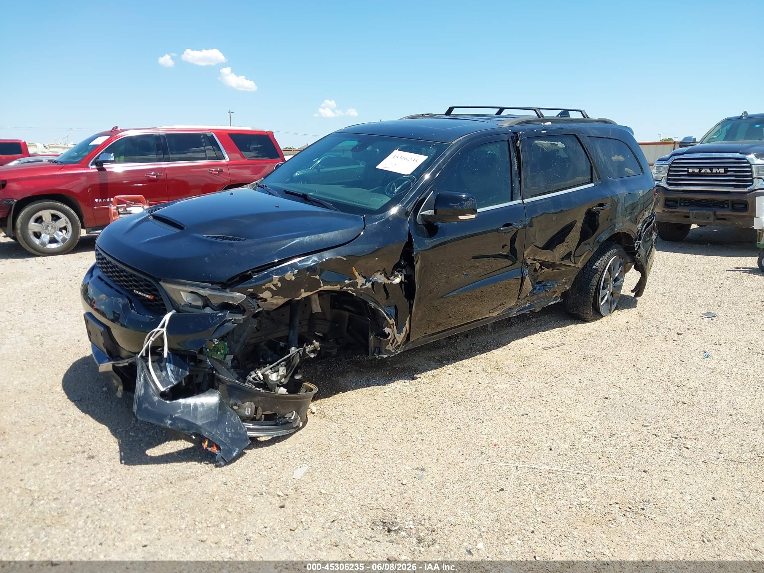 2021 Dodge Durango VIN 1C4RDJDG3MC806444 IAAI salvage auction — Side, Salvage (Texas), sold $5,925 on 2026-08-31 (photo 2)