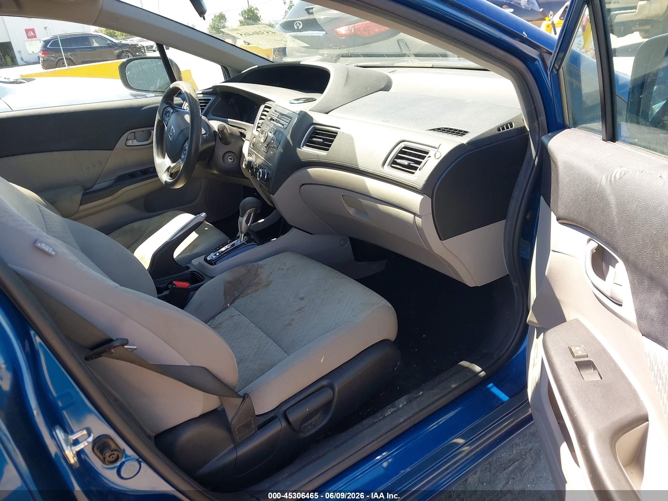 2015 Honda Civic VIN 2HGFB2F59FH528595 IAAI salvage auction — Rear End, Salvage (California), sold $1,750 on 2026-07-09 (photo 5)