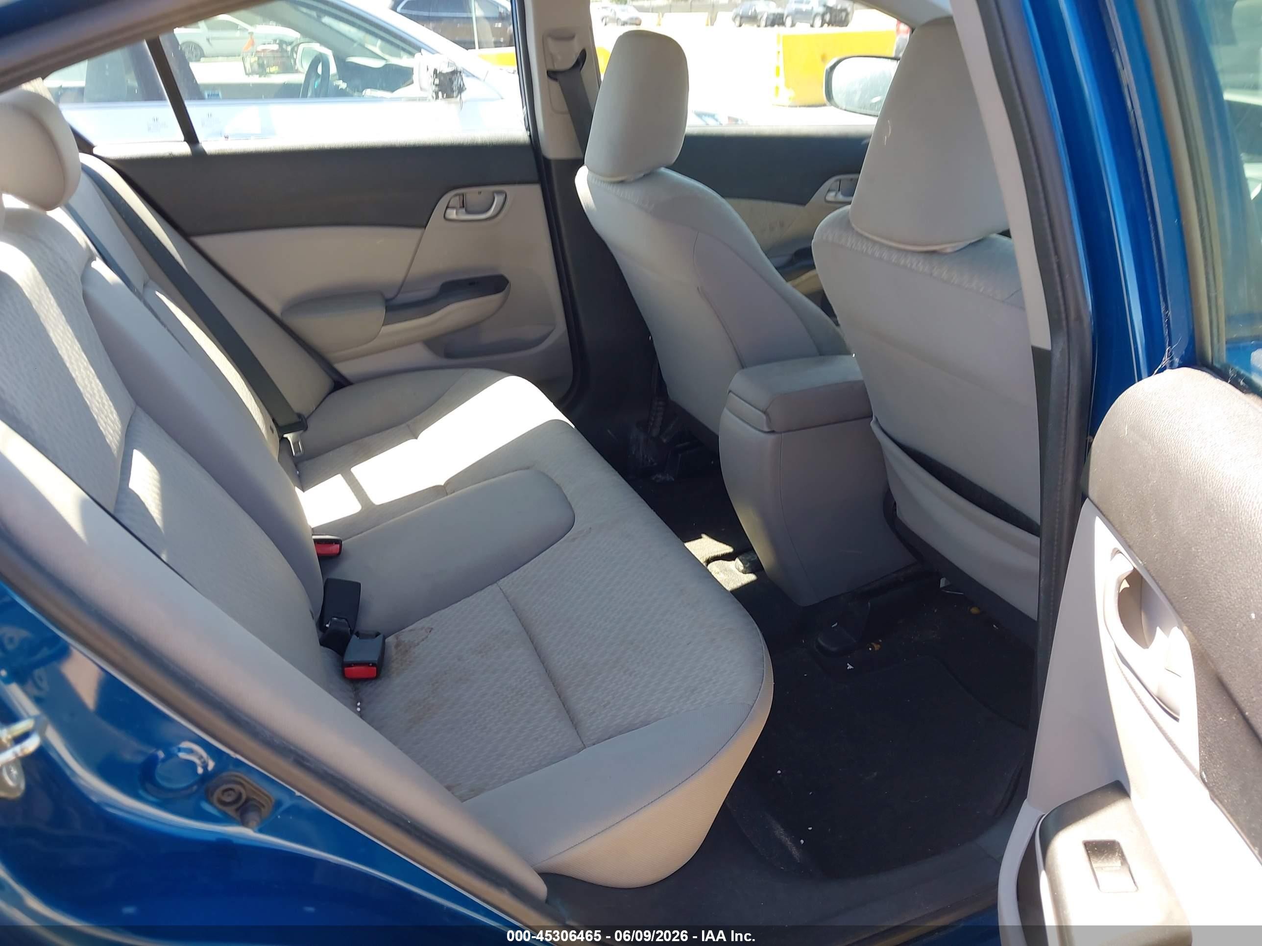 2015 Honda Civic VIN 2HGFB2F59FH528595 IAAI salvage auction — Rear End, Salvage (California), sold $1,750 on 2026-07-09 (photo 8)