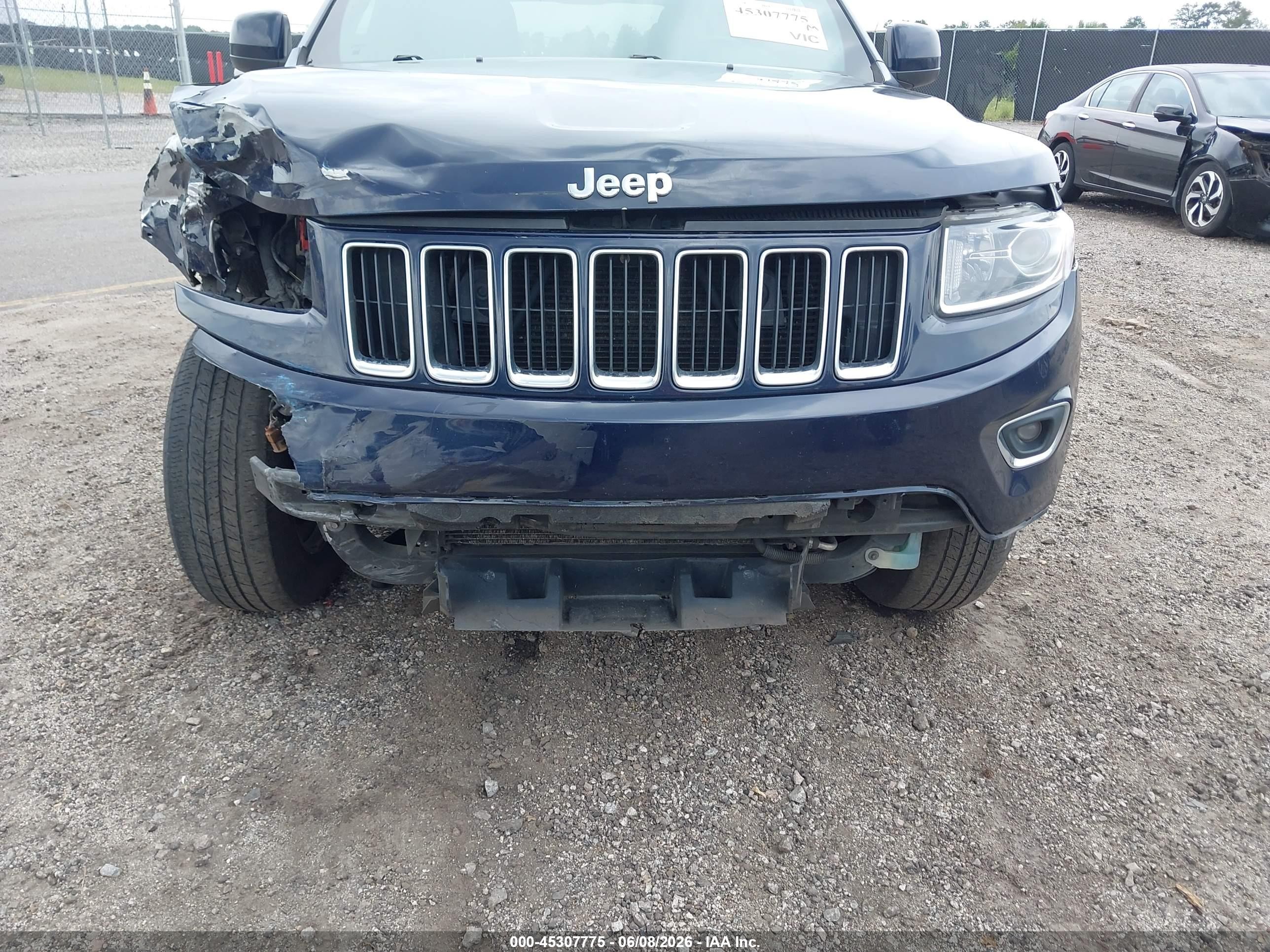 2015 Jeep Grand cherokee VIN 1C4RJEAG5FC175610 IAAI salvage auction — Front End, Salvage (South Carolina), sold $1,900 on 2026-10-02 (photo 6)