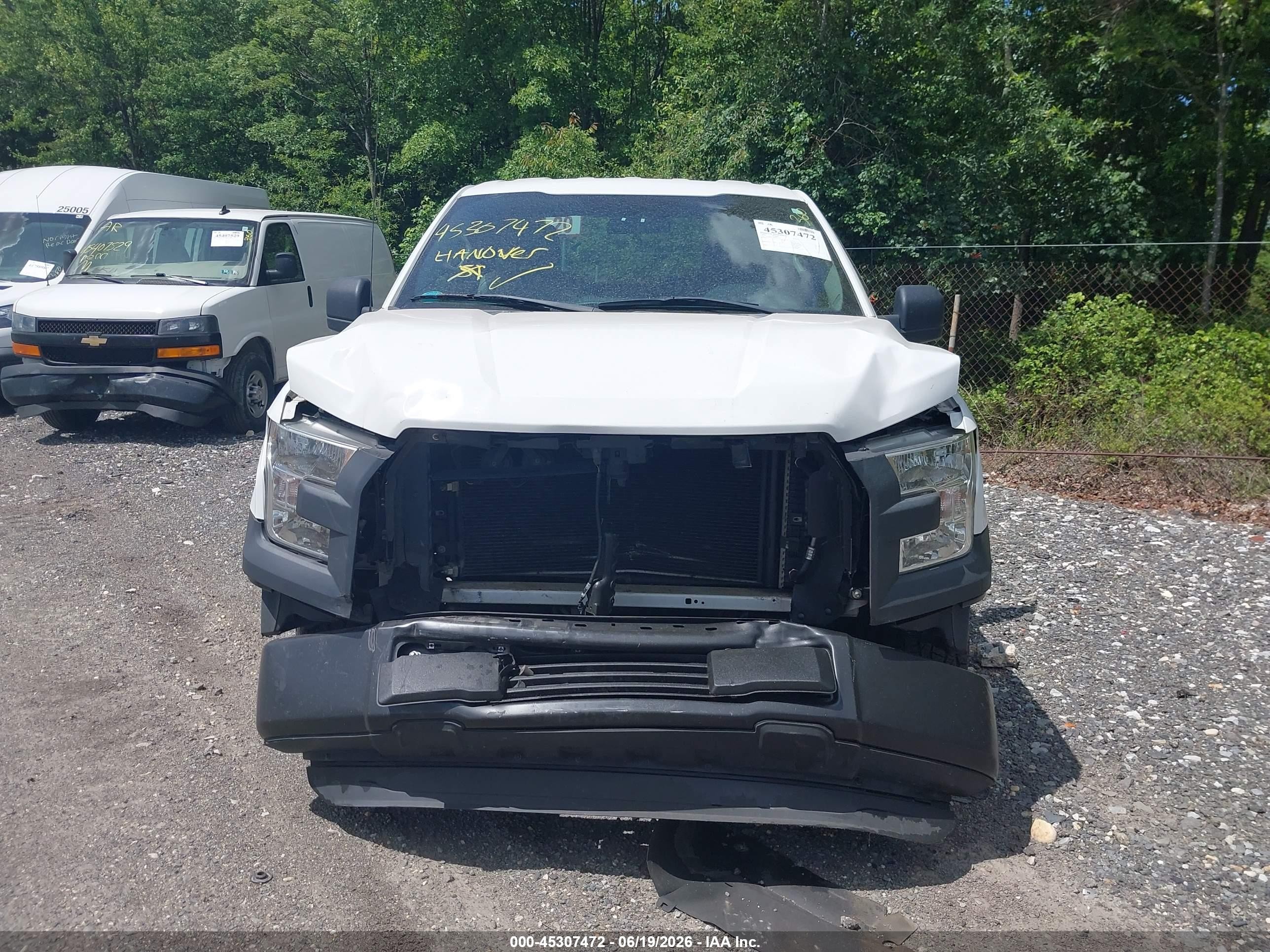 2016 Ford F-150 VIN 1FTMF1C84GFD13535 IAAI salvage auction — Front End, Salvage - Greater Than 75% (Maryland), sold $4,050 on 2026-07-11 (photo 6)