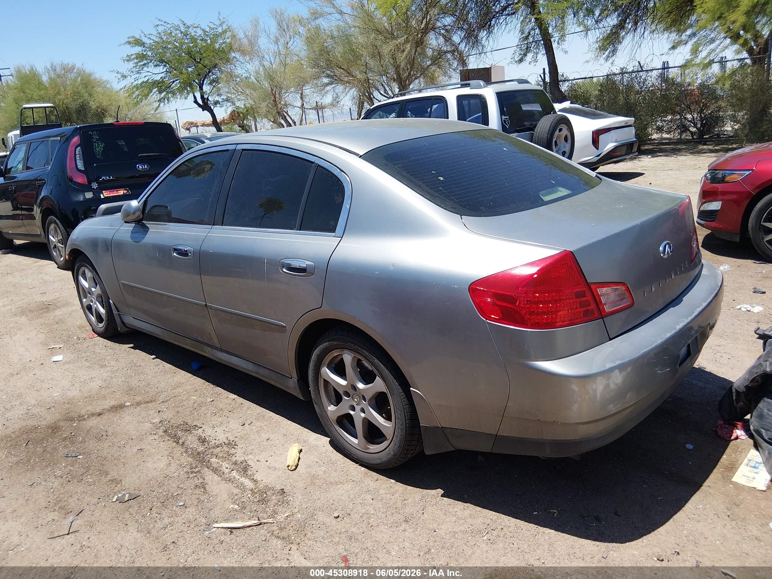 2004 Infiniti G35 VIN JNKCV51E94M612815 IAAI salvage auction — Front End, Salvage (Arizona), sold $225 on 2026-07-02 (photo 3)