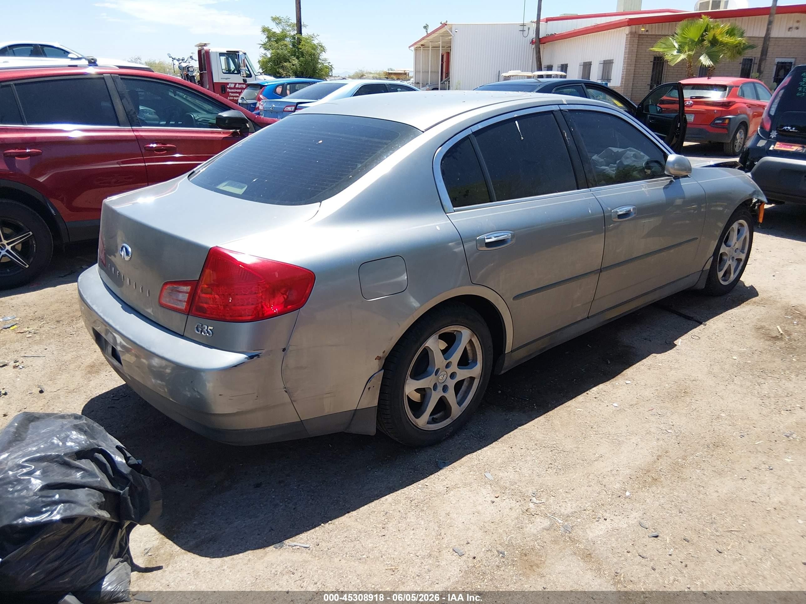 2004 Infiniti G35 VIN JNKCV51E94M612815 IAAI salvage auction — Front End, Salvage (Arizona), sold $225 on 2026-07-02 (photo 4)