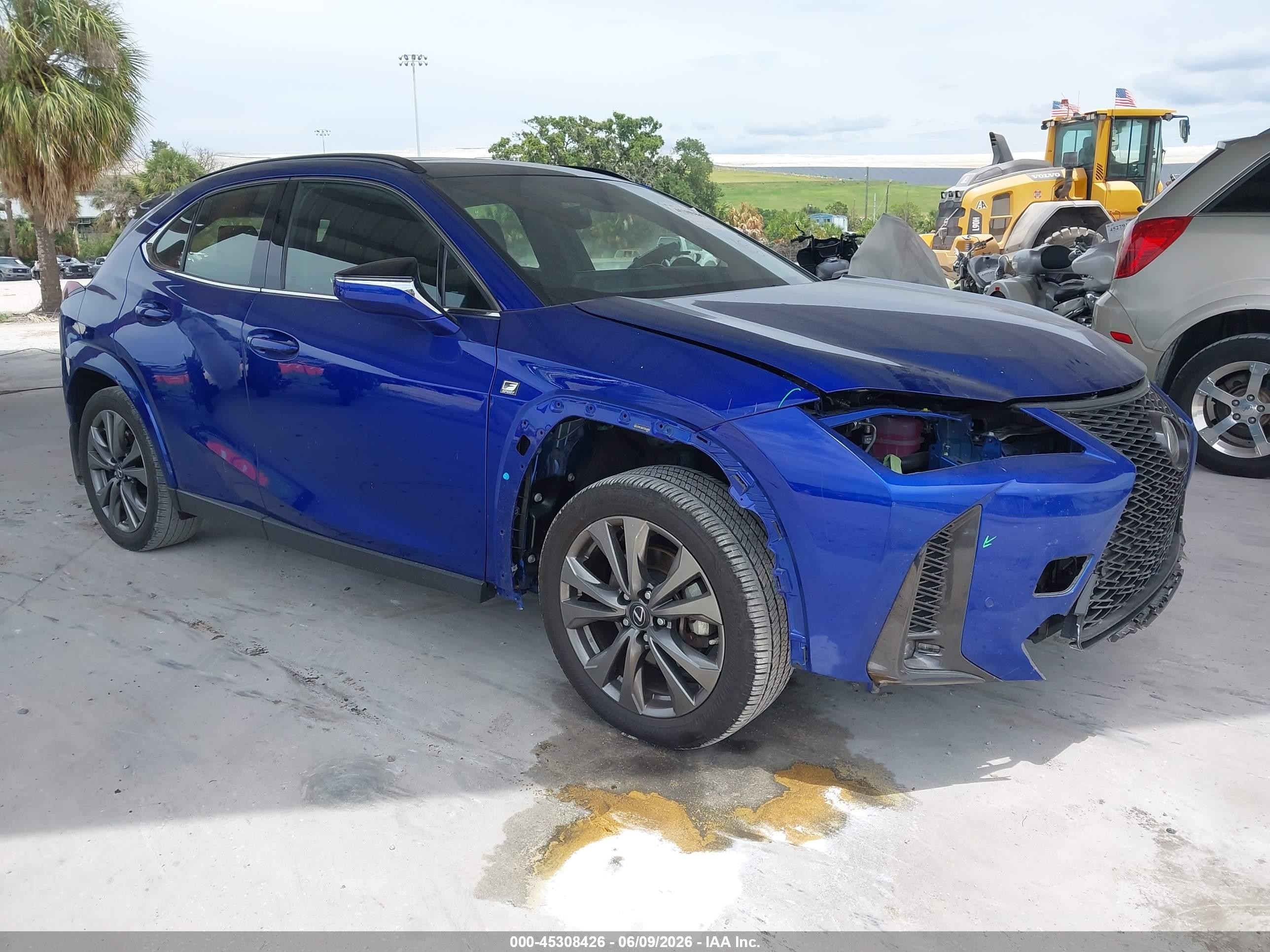 2023 Lexus UX 250h VIN JTHR9JBH7P2066838 — IAAI salvage auction photo