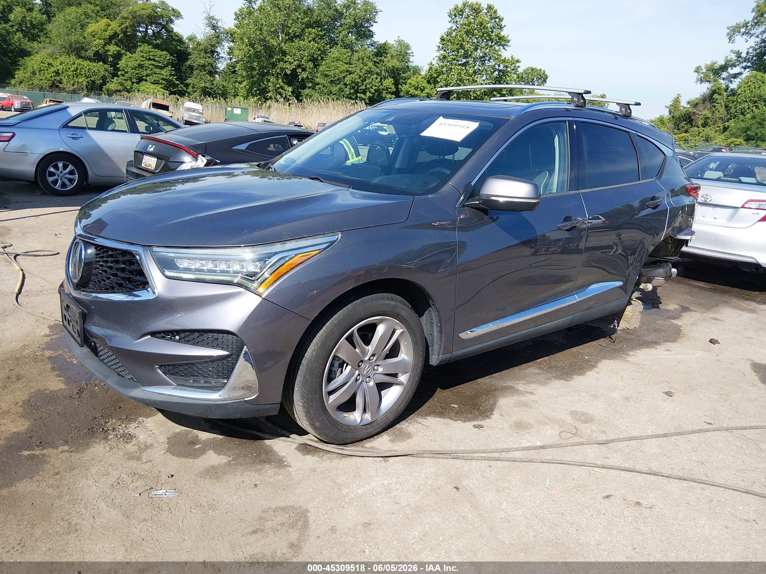 2019 Acura RDX VIN 5J8TC2H70KL028160 IAAI salvage auction — Rear End, Salvage - Greater Than 75% (Maryland), sold $5,200 on 2026-07-09 (photo 2)