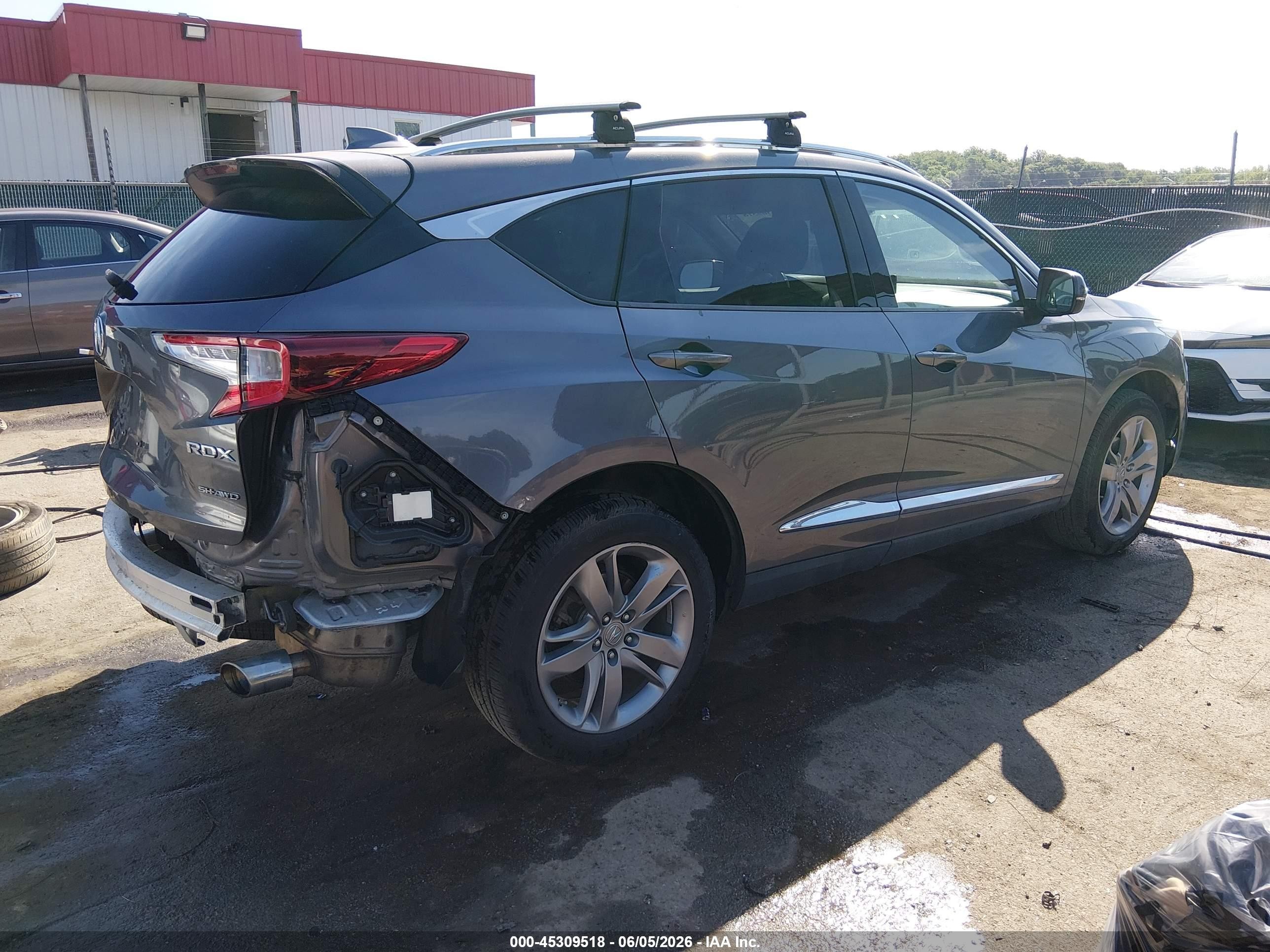 2019 Acura RDX VIN 5J8TC2H70KL028160 IAAI salvage auction — Rear End, Salvage - Greater Than 75% (Maryland), sold $5,200 on 2026-07-09 (photo 4)