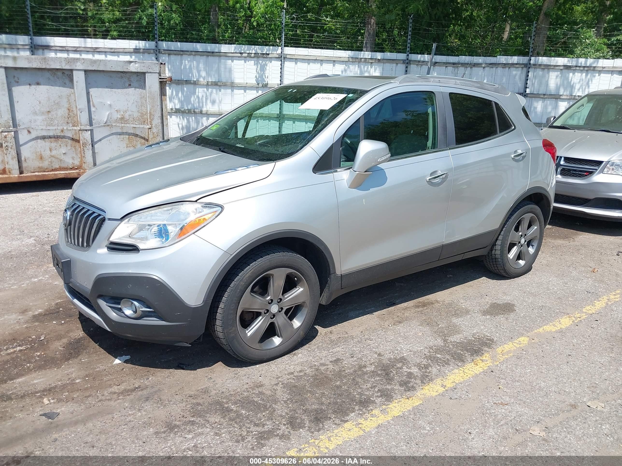 2014 Buick Encore VIN KL4CJDSB4EB553286 IAAI salvage auction — Rear End, Clear (Michigan), sold $1,250 on 2026-07-04 (photo 2)