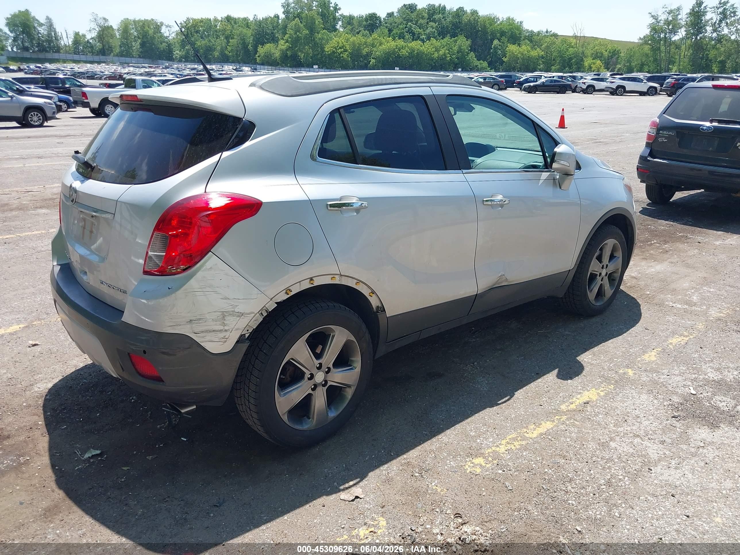 2014 Buick Encore VIN KL4CJDSB4EB553286 IAAI salvage auction — Rear End, Clear (Michigan), sold $1,250 on 2026-07-04 (photo 4)