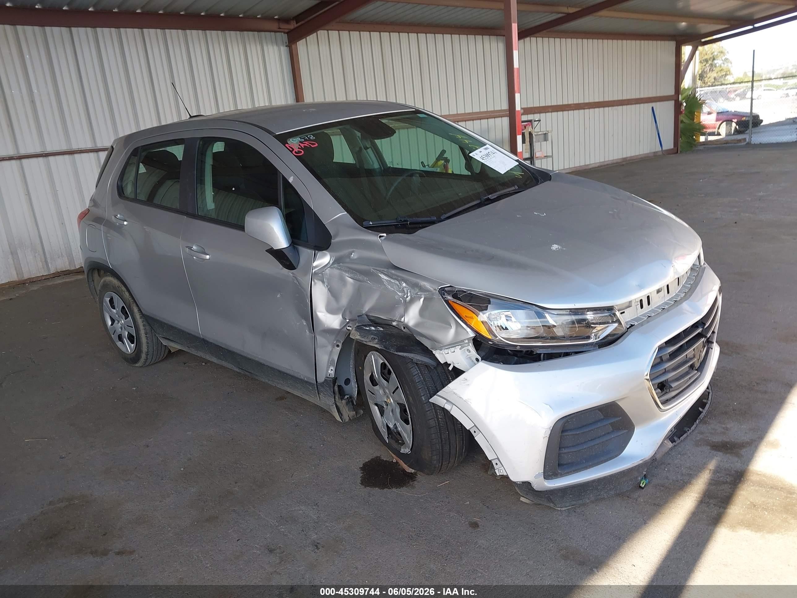 2018 Chevrolet Trax VIN KL7CJKSBXJB720686 IAAI salvage auction — Unknown, Salvage (California), sold $1,350 on 2026-07-09 (photo 1)