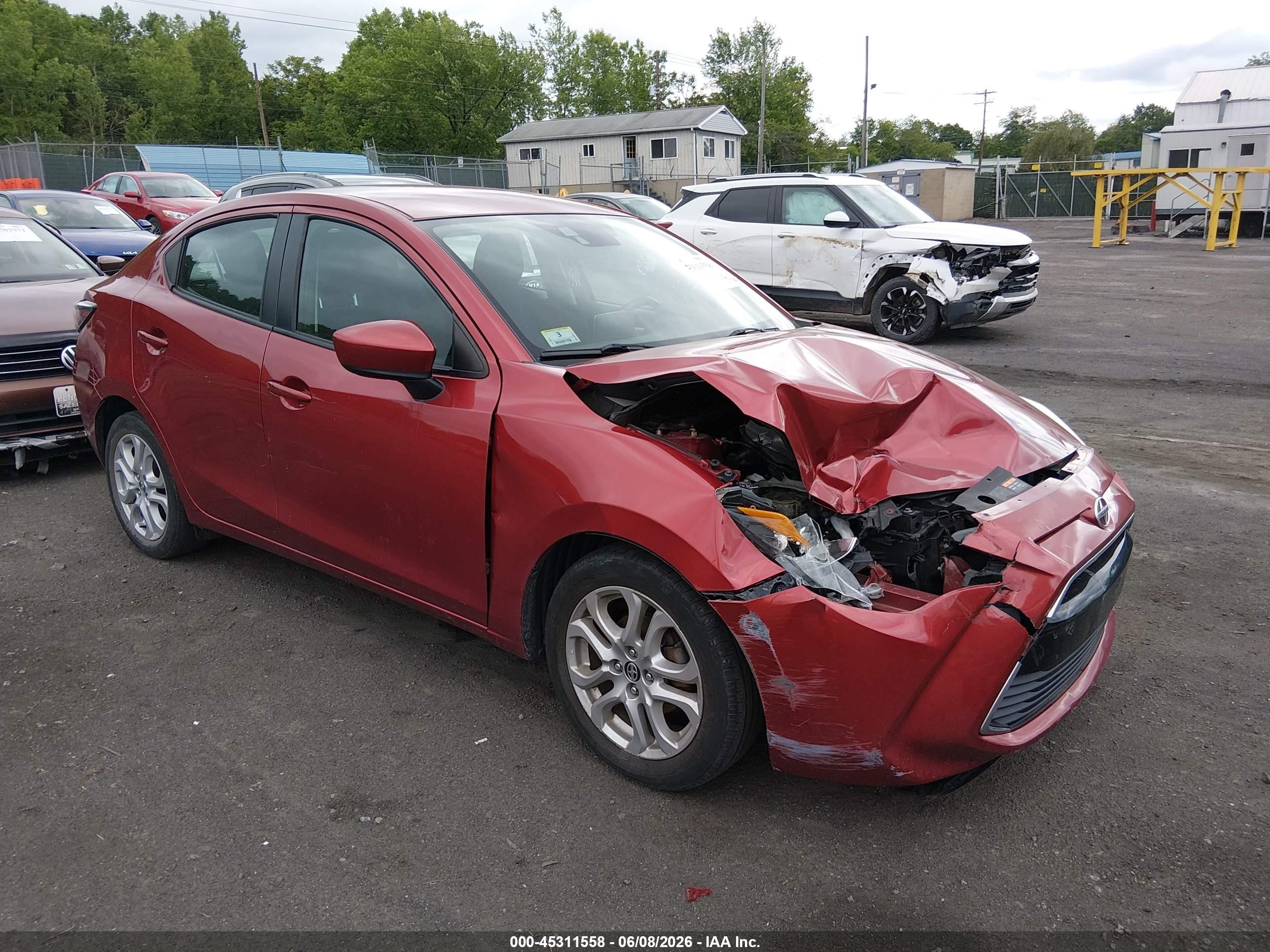 2016 Scion iA VIN 3MYDLBZV0GY127643 IAAI salvage auction — Unknown, Salvage (Idaho), sold $1,300 on 2026-09-16 (photo 1)